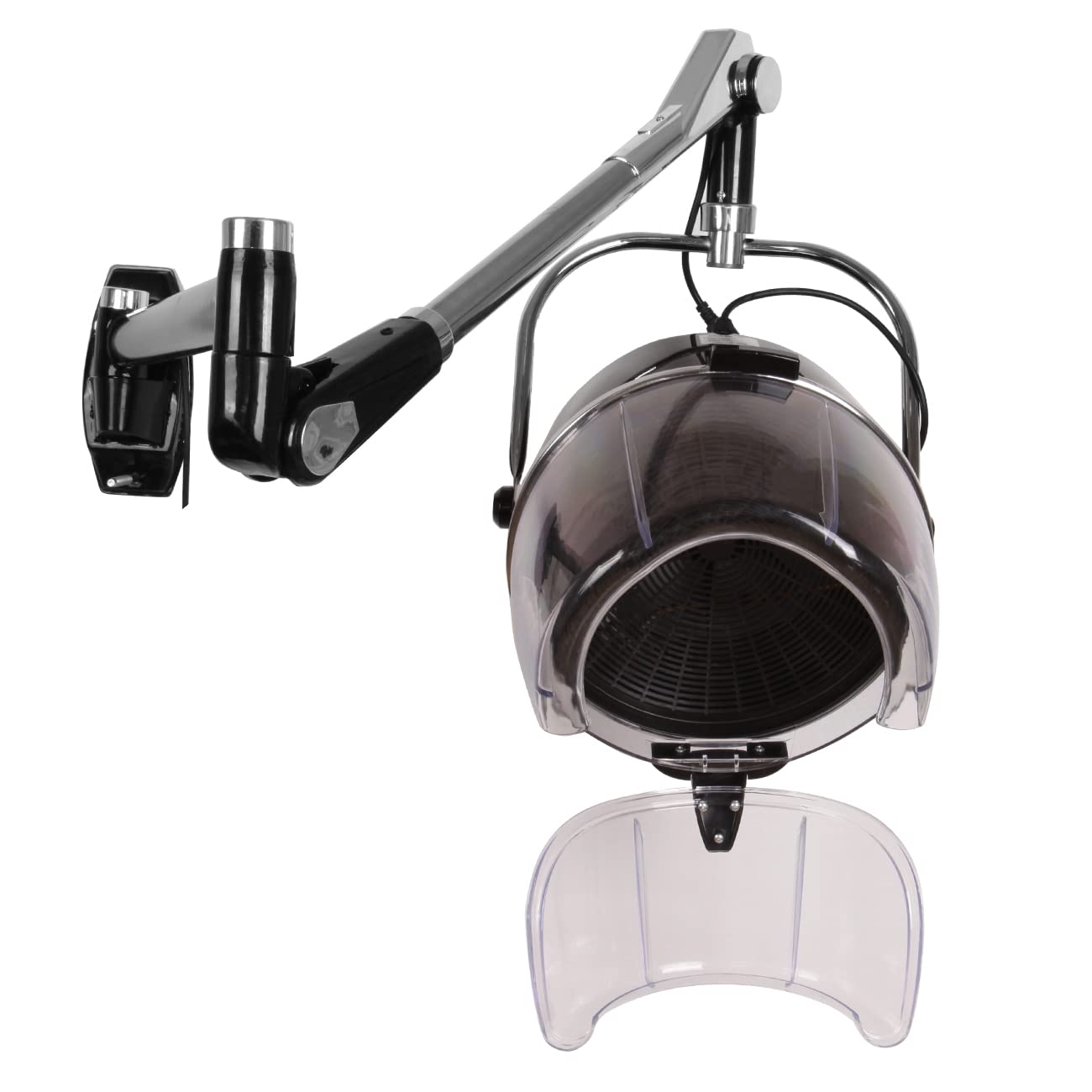 Samger 900W Professional Wall Mounted Hair Dryer with Swivel Arm - Space Saving Hood Dryer for Salon, Barber & Home Use - Adjustable Temperature & Built-in Timer - Concrete Wall Installation - Perfect for Hair Styling, Blowouts & Salon Treatments