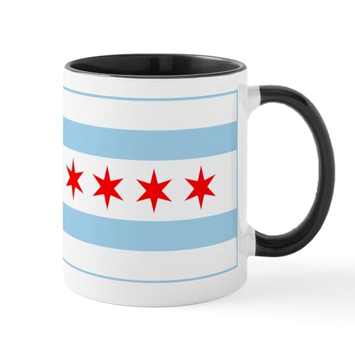 White/Black Inside - City Of Chicago Flag