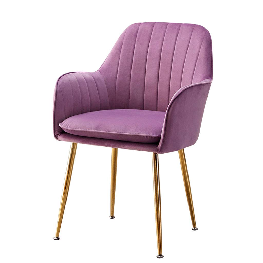 Amrai Velvet Dining Chairs - 14 Colors, Metal Frame, Easy to Clean - Perfect for Living Room, Guest Seating, Office, Accent, Makeup & Kitchen (Height 84cm) - Ideal for Home Decor, Dinner Parties & Small Spaces