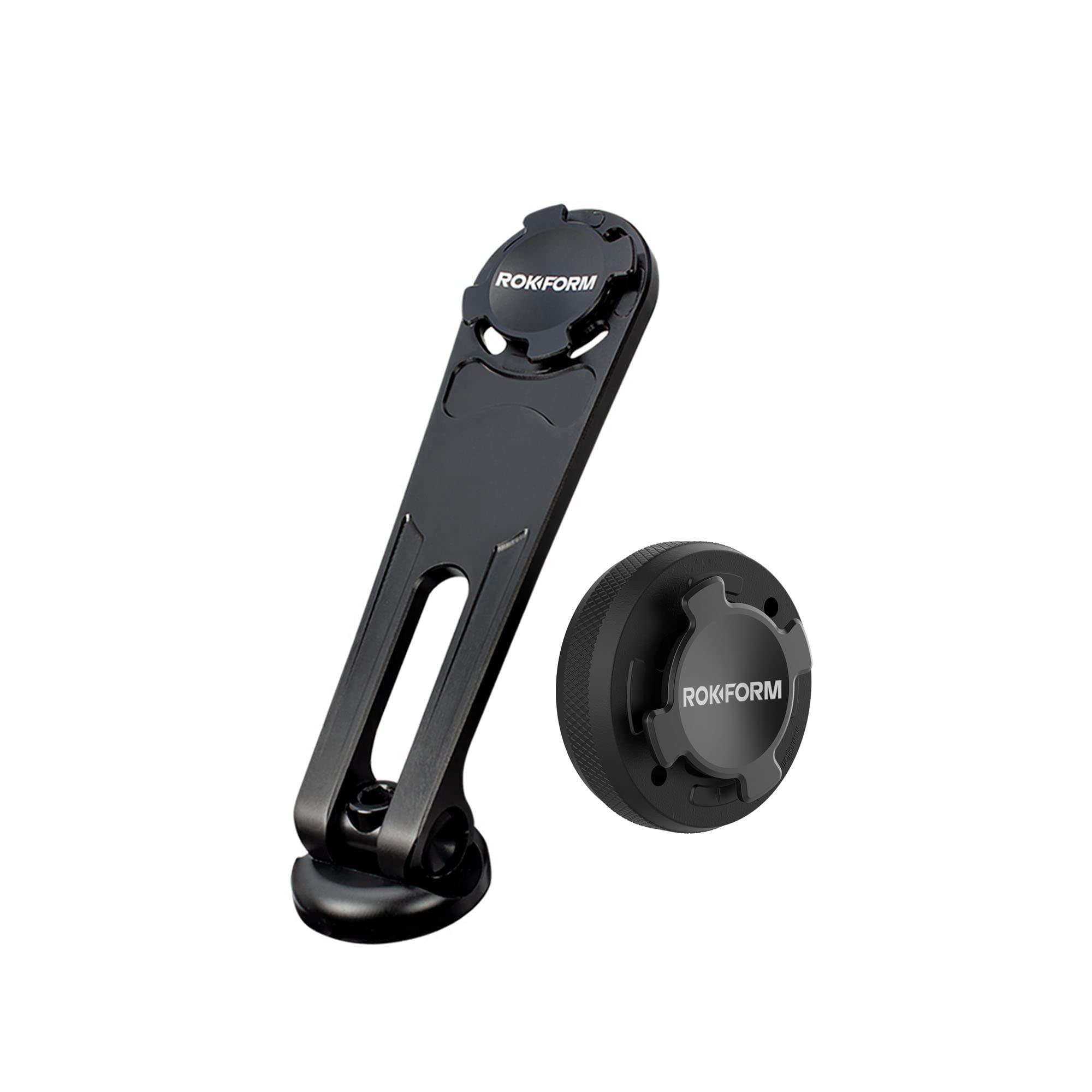 Rokform Pro Series Bike Phone Mount & Aluminum RokLock Dash Phone Mount - Secure Smartphone Holder for Cycling, Motorcycle, and Car Use