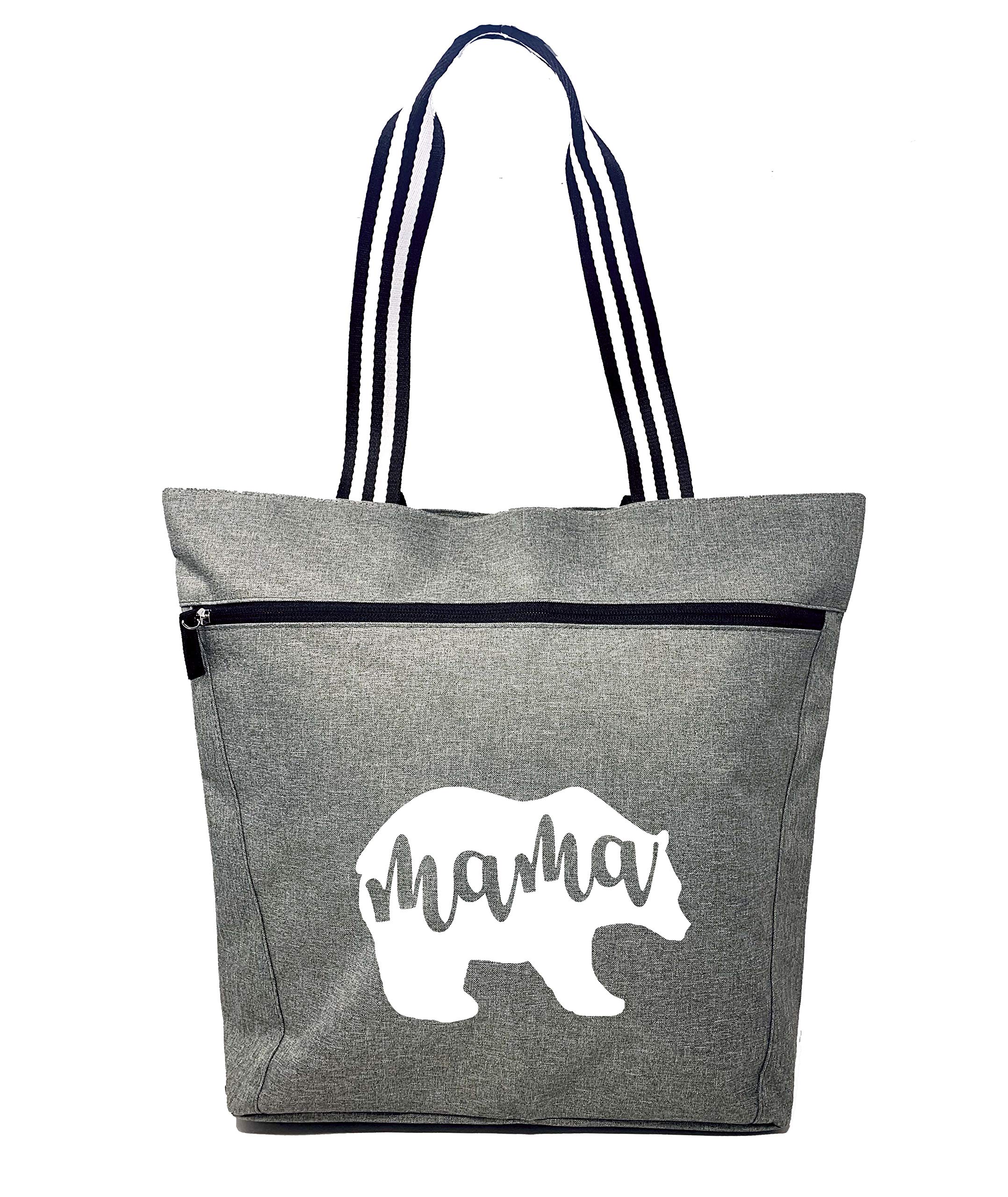 Brooke & Jess Designs Mommy Hospital Bag - Mama Bear Tote for New Moms - Stylish Maternity Gift Bag for Women | Perfect for Labor & Delivery, Baby Showers & Everyday Use
