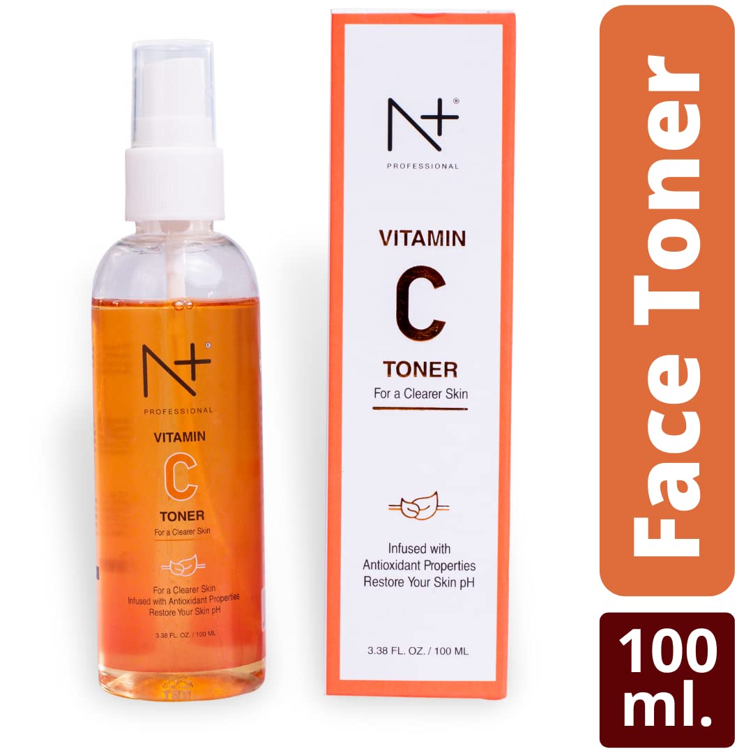 N Plus Professional Vitamin C Skincare Set - Brightening Facial Kit with Vitamin C Face Wash (100ml), Toner (100ml) & Mask (80g) for Glowing Skin | Anti-Aging, Dark Spot Treatment | Perfect for Daily Skincare Routine & Spa Night
