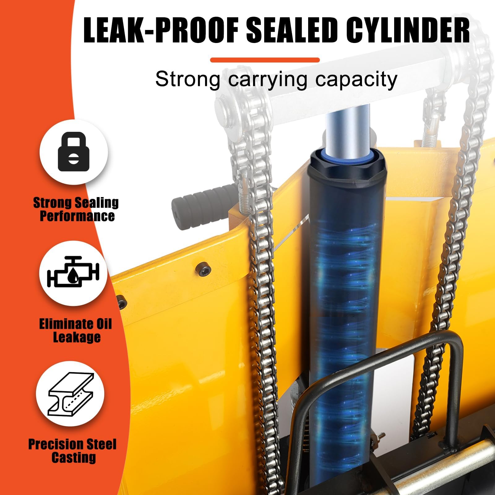 Foldable Hydraulic Pallet Lift Truck - 450 lbs Capacity Manual Stacker with Adjustable Forks & Fixed Legs | 36
