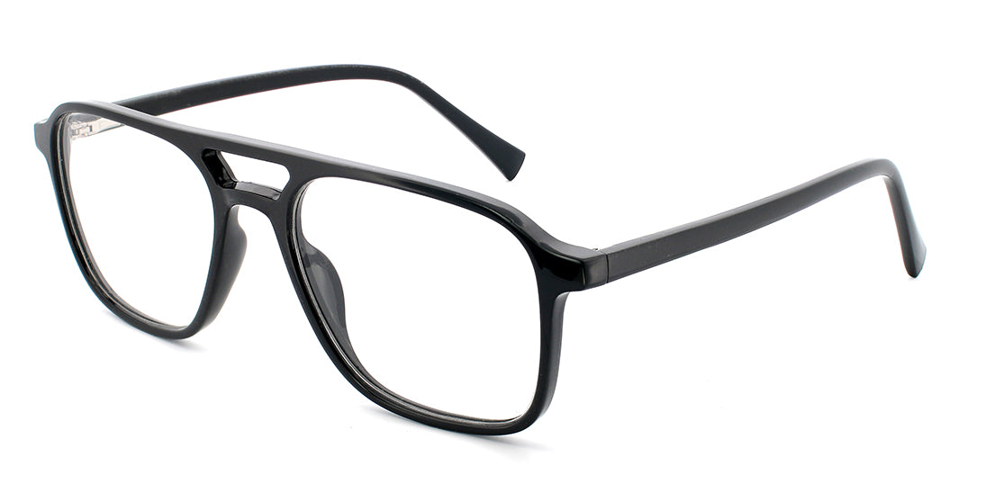 Contemporary Plastic Aviator Reading Glasses GTR 9067 Black - Lightweight & Stylish for Reading, Driving & Outdoor Activities