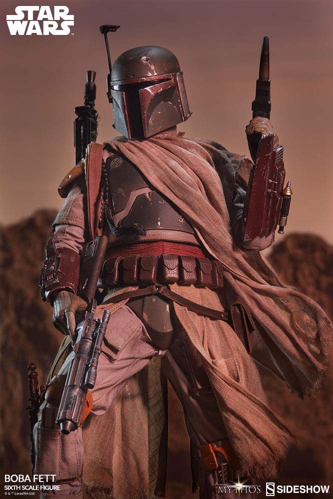 Sideshow Star Wars Mythos Boba Fett 1/6 Scale 12-Inch Premium Collectible Action Figure - Perfect for Display, Gifts & Star Wars Fans Collection