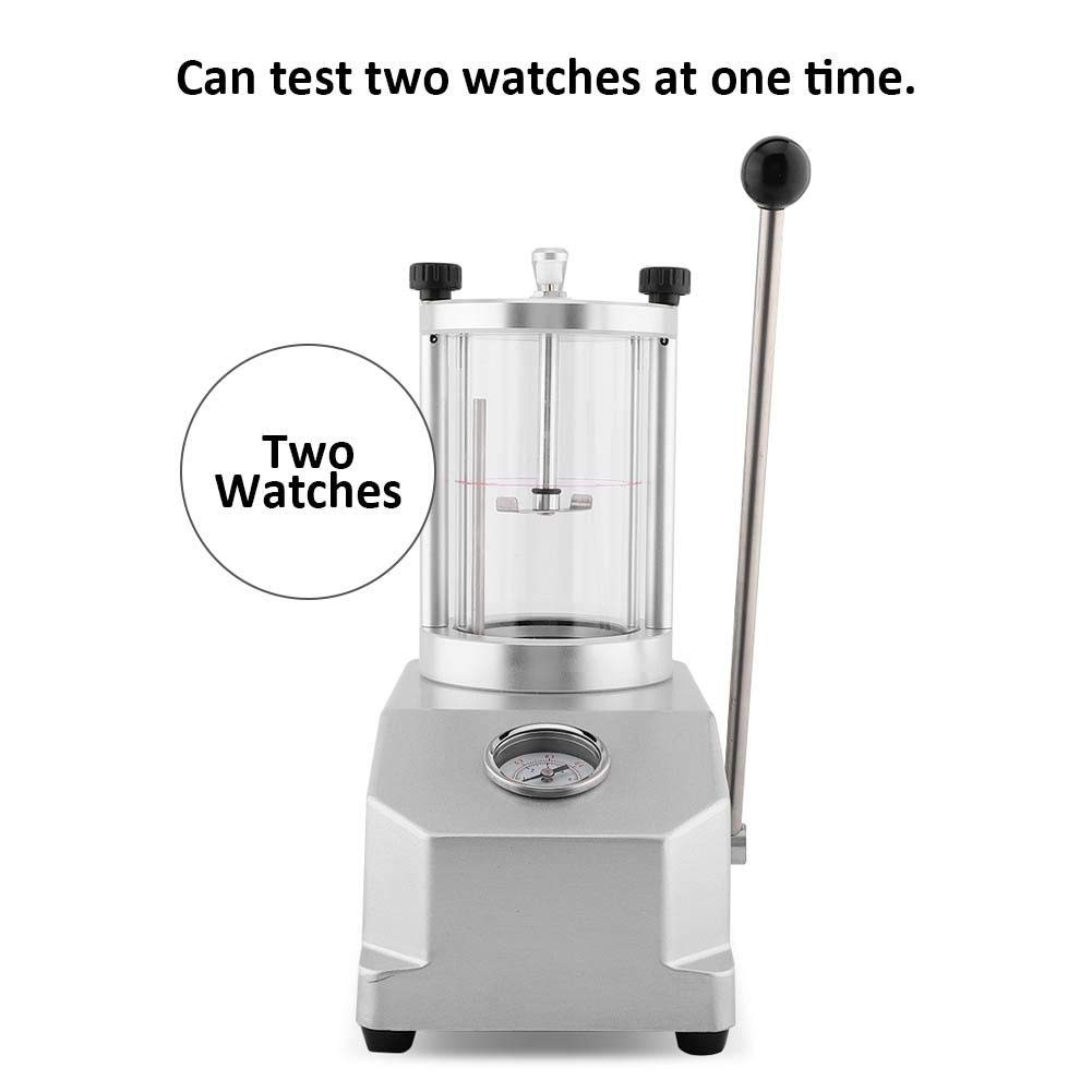 Waterproof Watch Tester Tool - 10 Bar 6 ATM Pressure Resistance Tester for 2 Watches, 0.3-6.0bar Air Pressure Gauge | Perfect for Watchmakers, Jewelers & DIY Watch Water Resistance Testing at Home or Workshop