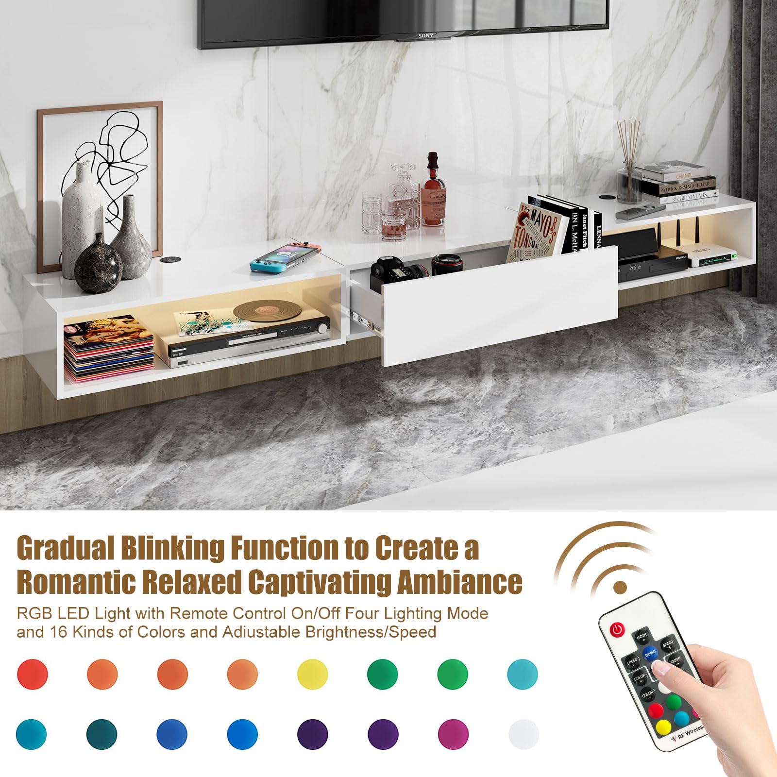 Modern Floating TV Stand 88