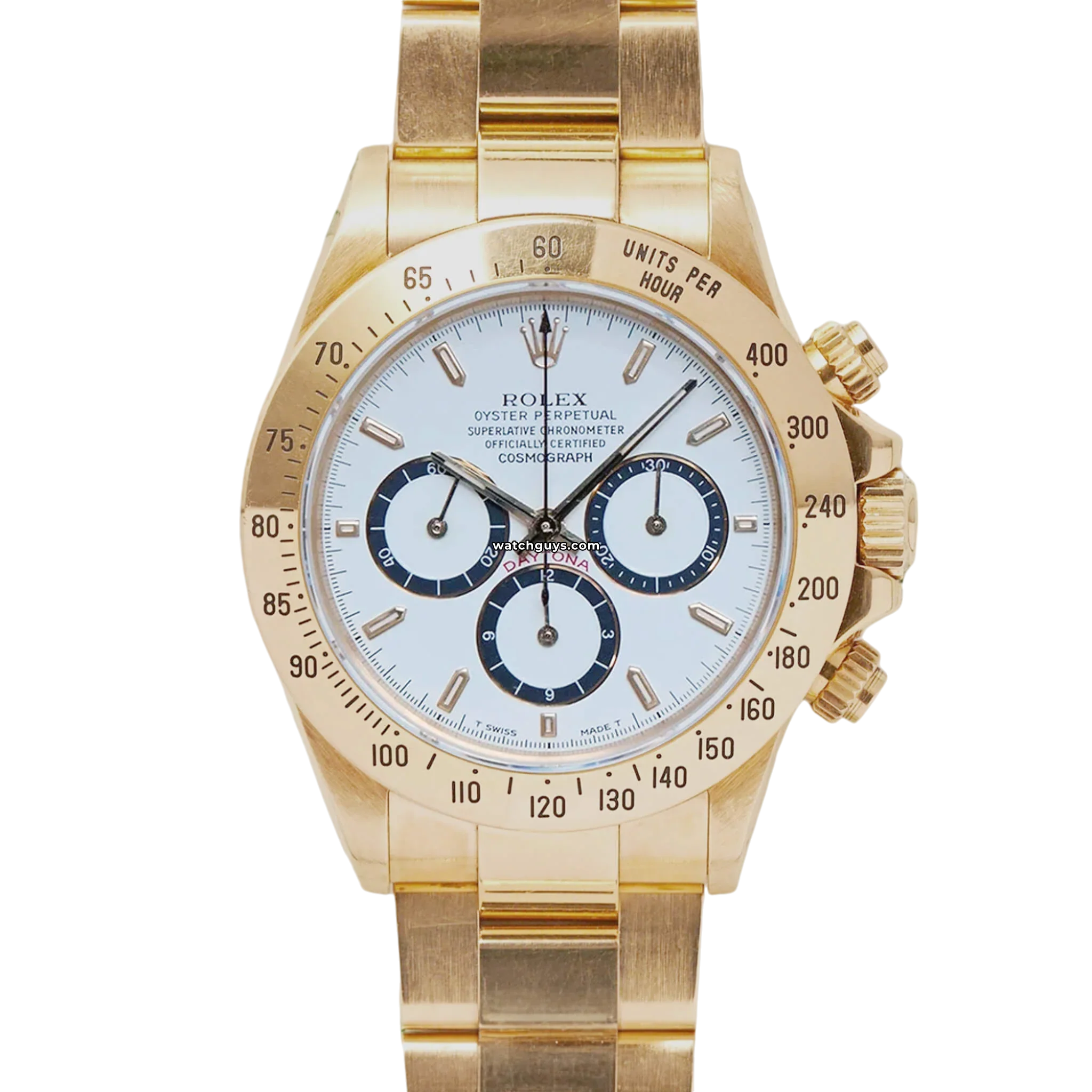 Rolex Daytona Zenith 16528 White Panda Dial Men's Luxury Watch - Perfect for Business, Formal Events & Collectors