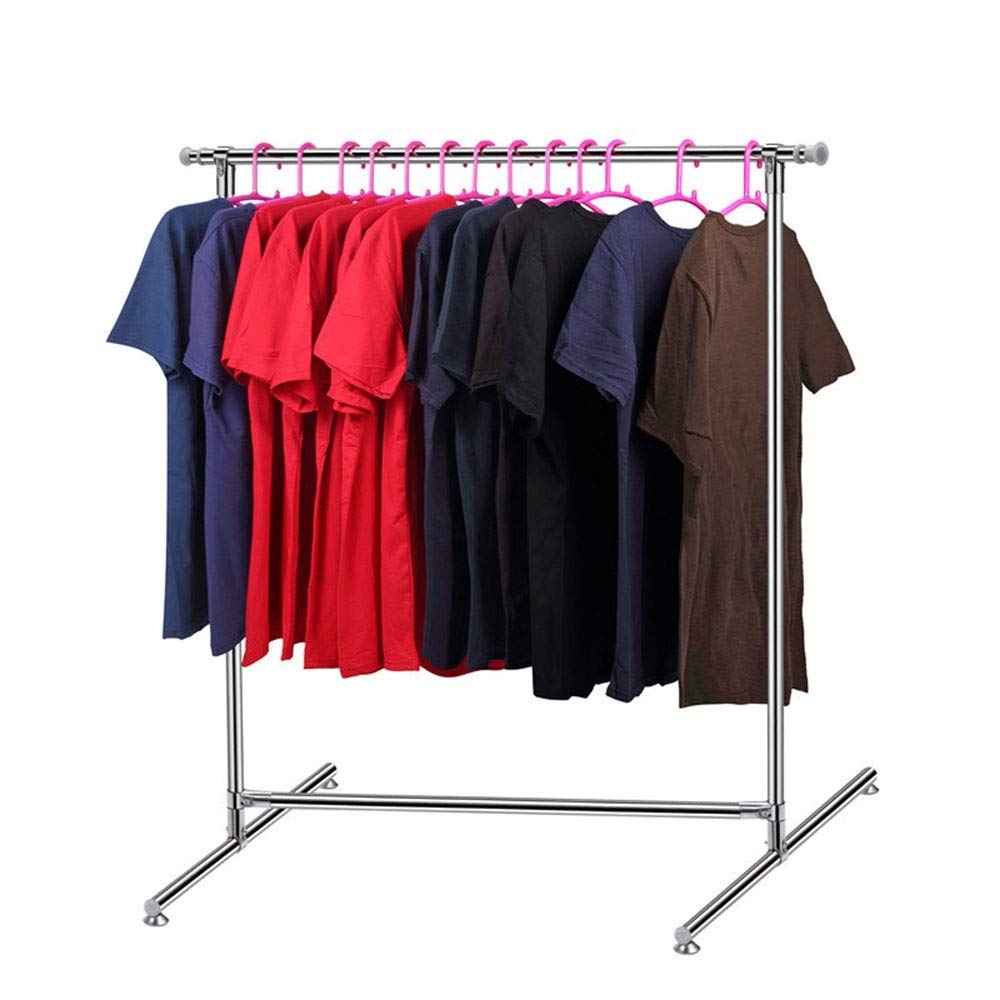 ZKS-KS Stainless Steel Retractable Clothes Drying Rack - Foldable & Space Saving Laundry Hanger for Indoor/Outdoor Use (125-195cm Adjustable, Easy Installation) - Perfect for Apartments, Balconies & Small Spaces