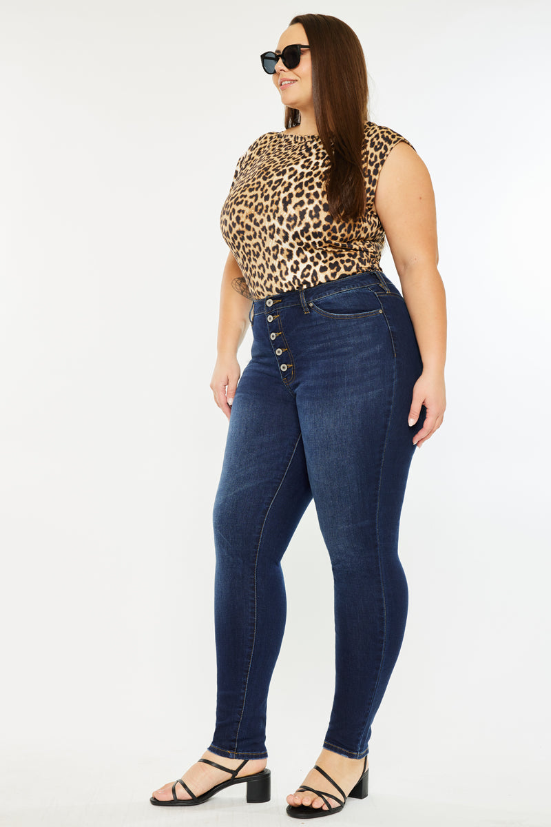 Tabetha High Rise Curvy Fit Jeans for Women - Plus Size Stretch Denim Pants with Flattering Bootcut Leg | Perfect for Casual Wear, Office Outfits & Date Nights
