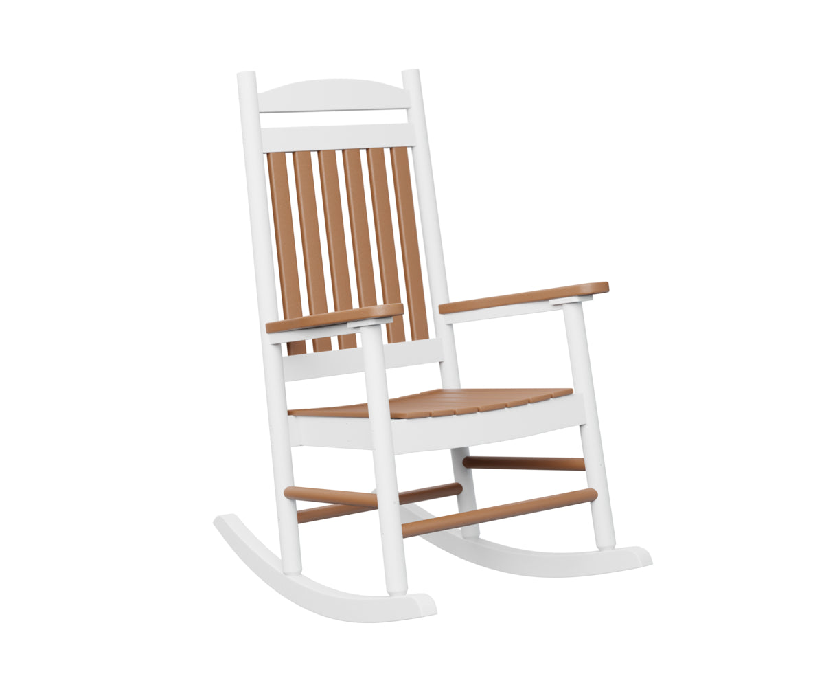 Berlin Gardens Porch Rocker - Classic Wooden Rocking Chair for Outdoor Patio, Garden & Front Porch - Perfect for Relaxing, Reading & Enjoying Nature