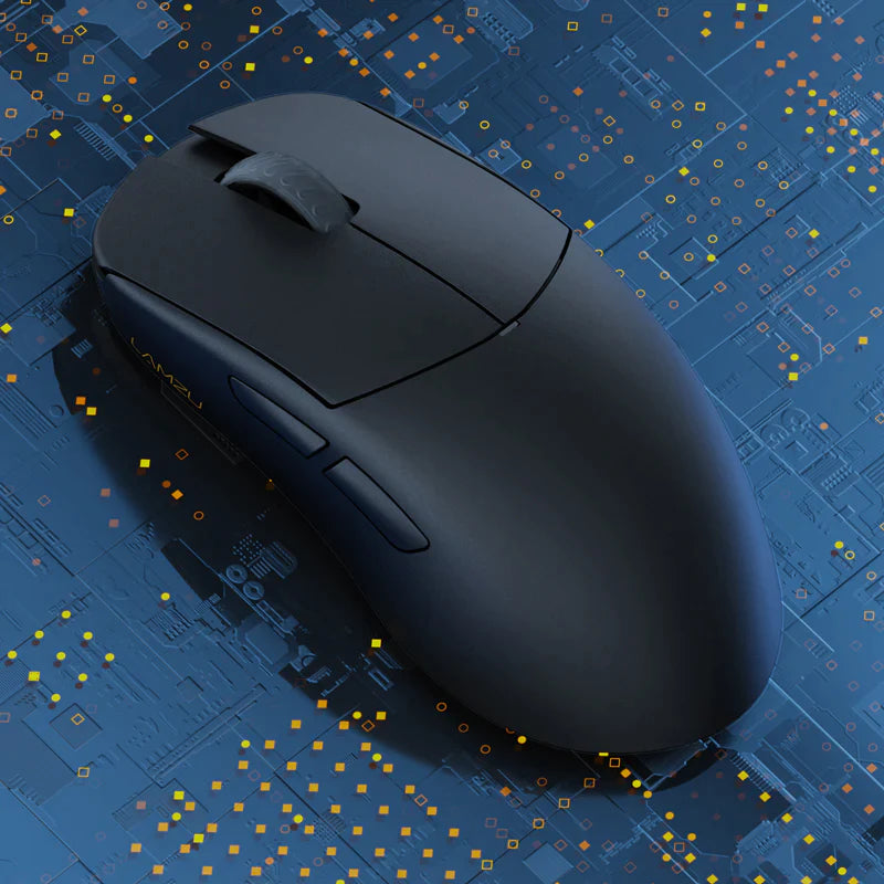 Lamzu Atlantis Mini 4K Wireless Gaming Mouse - Ultra Lightweight 49g, 26K DPI, Charcoal Black - Perfect for FPS, MOBA & Esports Gaming