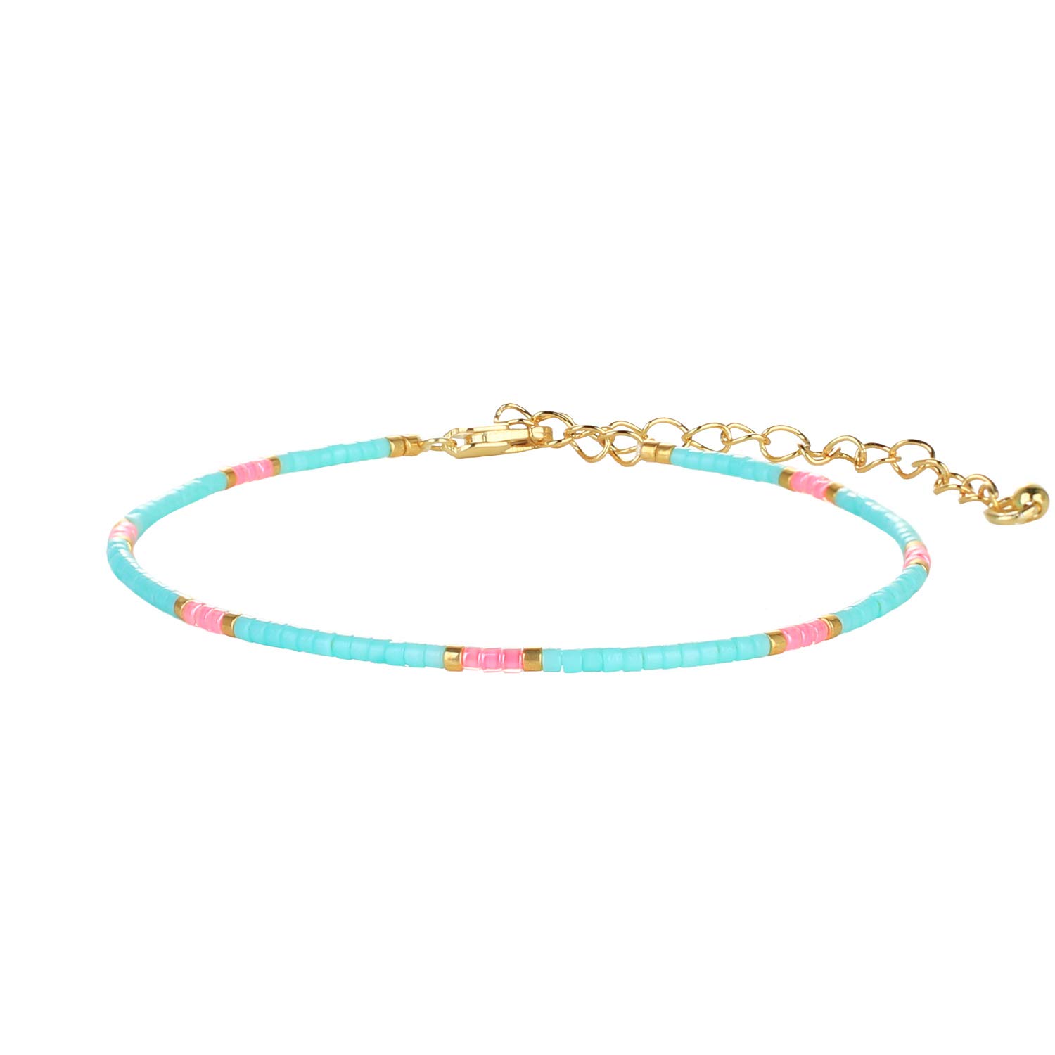 KANYEE Fashion Handwoven Beaded Charm Bracelet - Adjustable Knot Cuff Wristband for Women & Teens | Boho Chic Jewelry for Casual Wear, Parties & Gifts