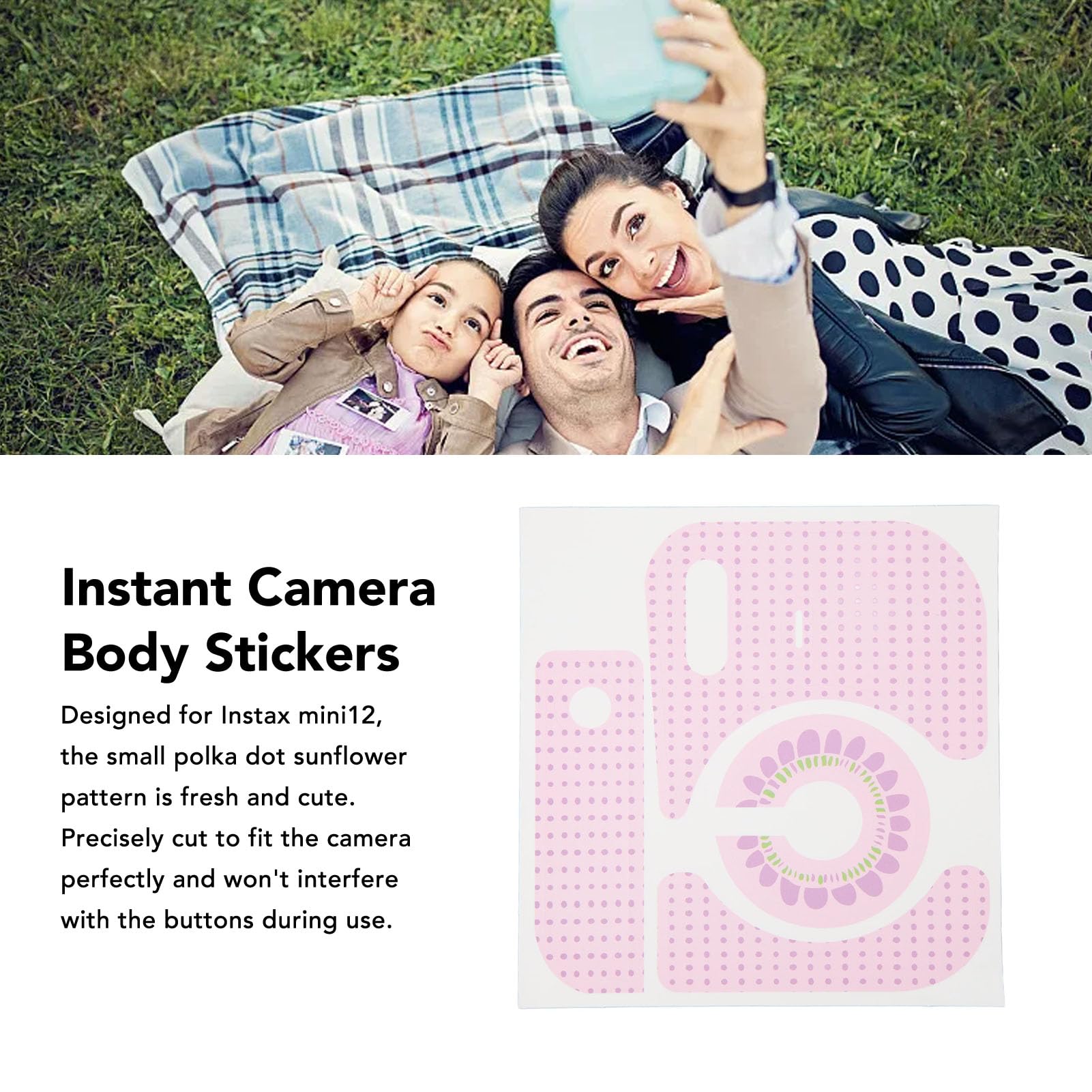 Haofy Camera Body Stickers - Pink DIY Decorative Vinyl Skins for DSLR & Mirrorless Cameras | Personalize Your Camera for Travel, Vlogging & Photography