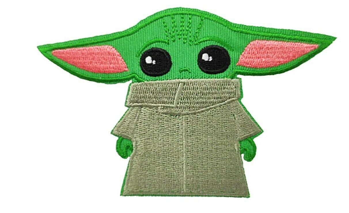 Star Wars Yoda Baby Embroidered Iron-On Patch 3 Inches - Perfect for Jackets, Backpacks & DIY Crafts