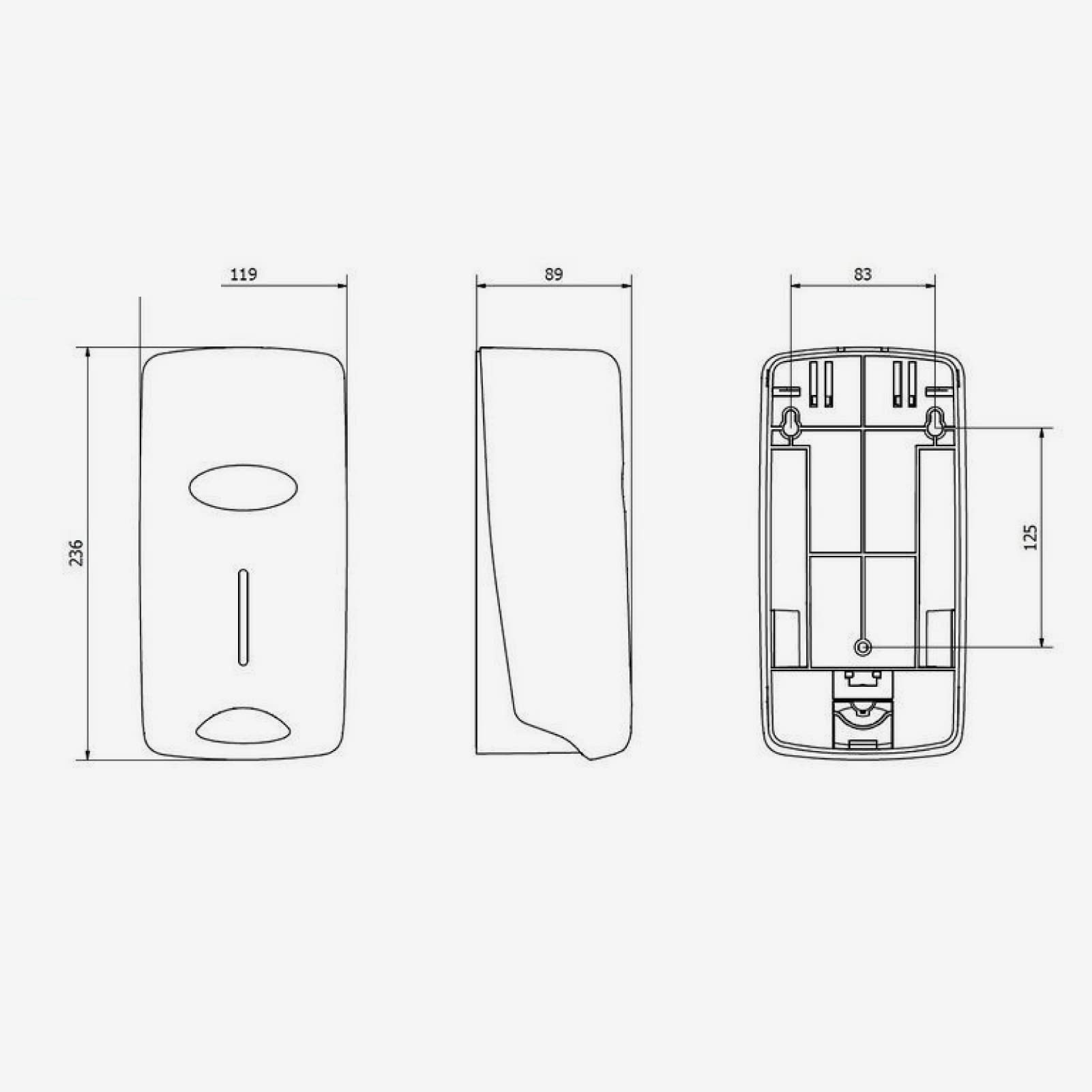 Jofel AC27650-MT Smart Refillable Soap Dispenser - Matte Black Touchless Automatic Soap Dispenser for Kitchen, Bathroom & Office | Hygienic Hands-Free Liquid Soap Dispenser