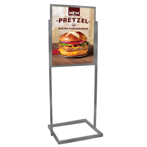 1 Tier Information Board & Poster Sign Stand for 18x24 Posters - Perfect for Retail Stores, Events, and Business Displays