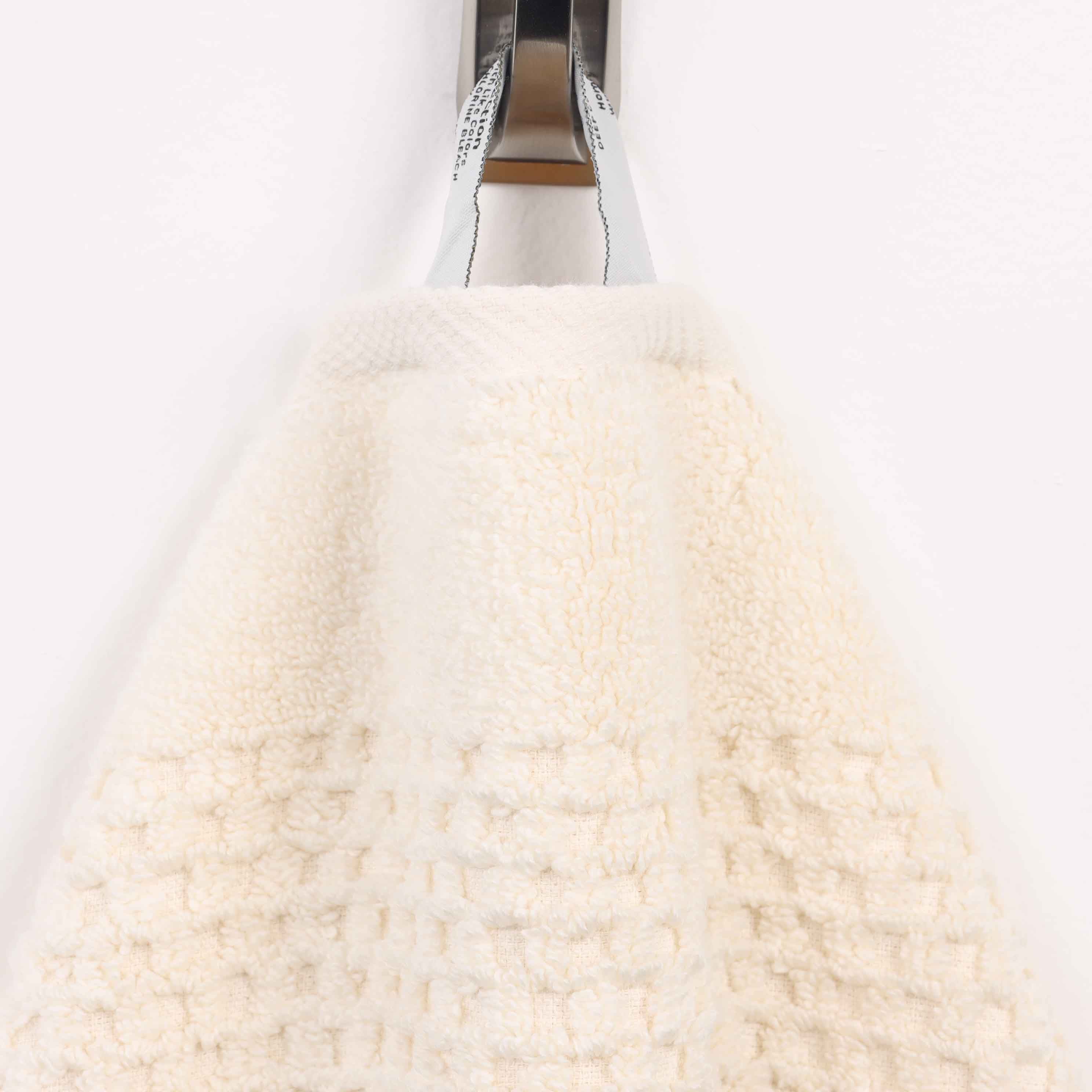 Playa Zero Twist Cotton Solid Waffle Textured Face Towels - Set of 12 | Soft & Absorbent Bath Towels for Spa, Gym & Travel | Eco-Friendly Home Essentials