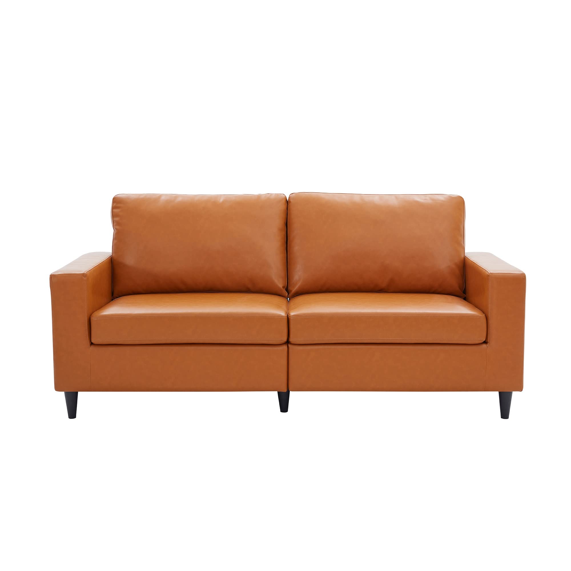 Modern 3-Seat PU Leather Sofa - Contemporary Upholstered Couch for Living Room, Office & Lounge - XIAOTING Furniture for Home Decor & Comfortable Seating