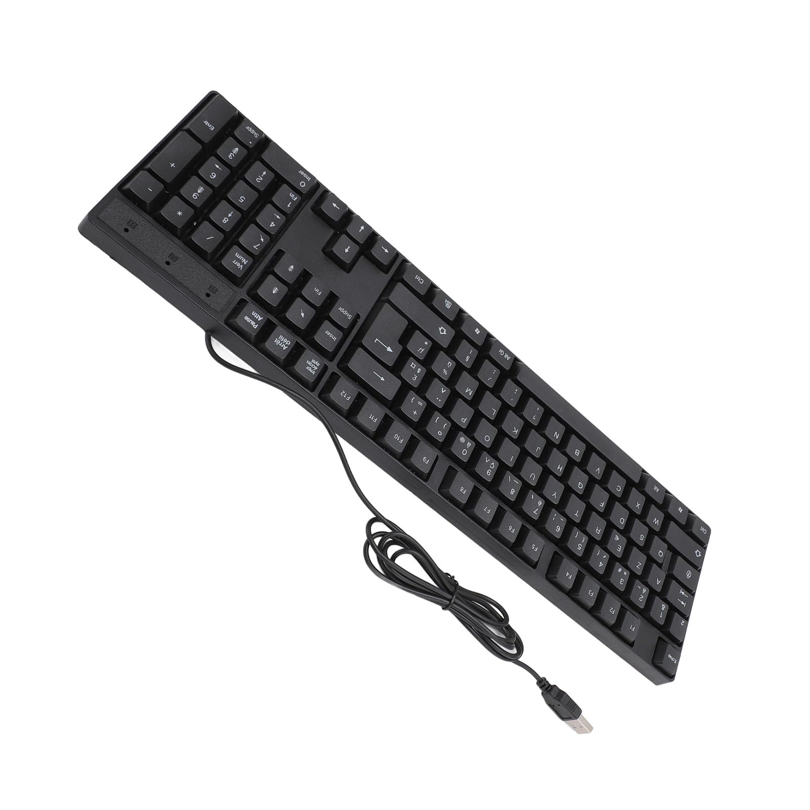 104-Key Ergonomic USB Gaming Keyboard - French AZERTY for Office & Laptop