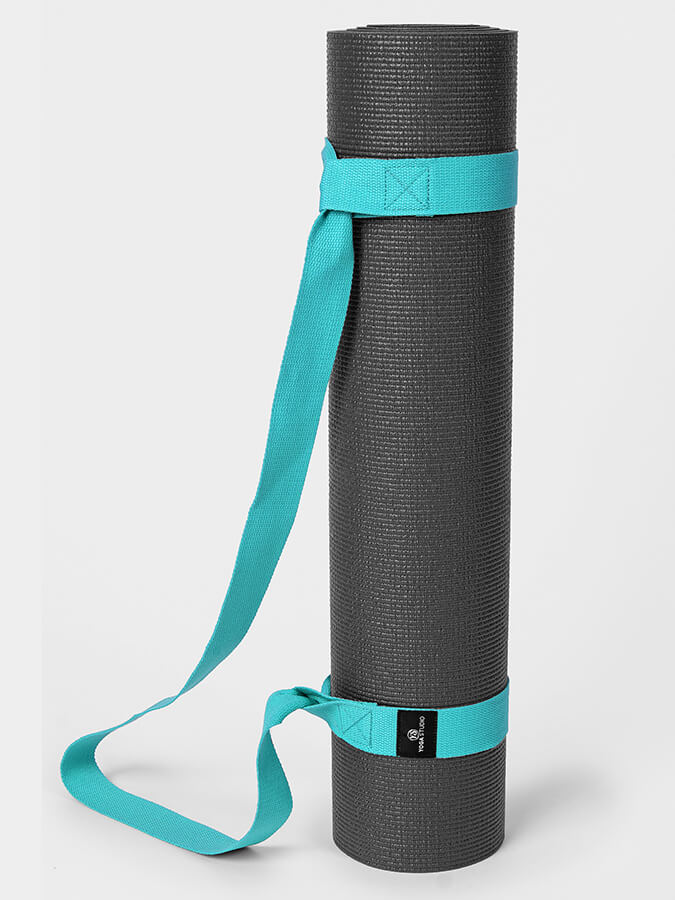 Organic Cotton Yoga Mat Strap Carrier for Yoga Studio - Premium Yoga Mat Holder with Adjustable Shoulder Strap - Perfect for Yoga Class, Gym, Travel & Outdoor Workouts