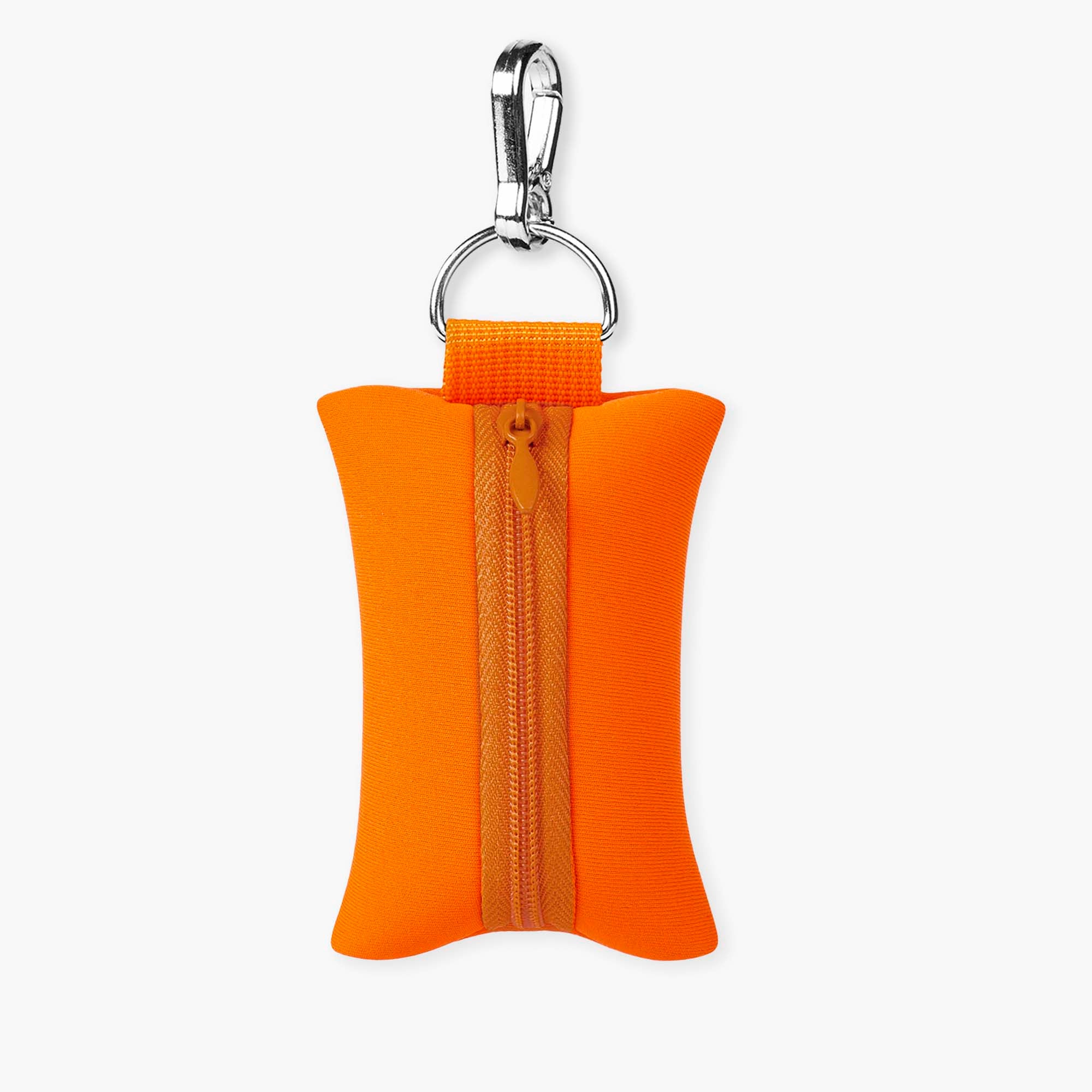 Dog Poop Bag Holder - Reflective & High Visibility Orange - Clip-On Waste Bag Dispenser for Dogs - Perfect for Walking, Hiking & Outdoor Adventures