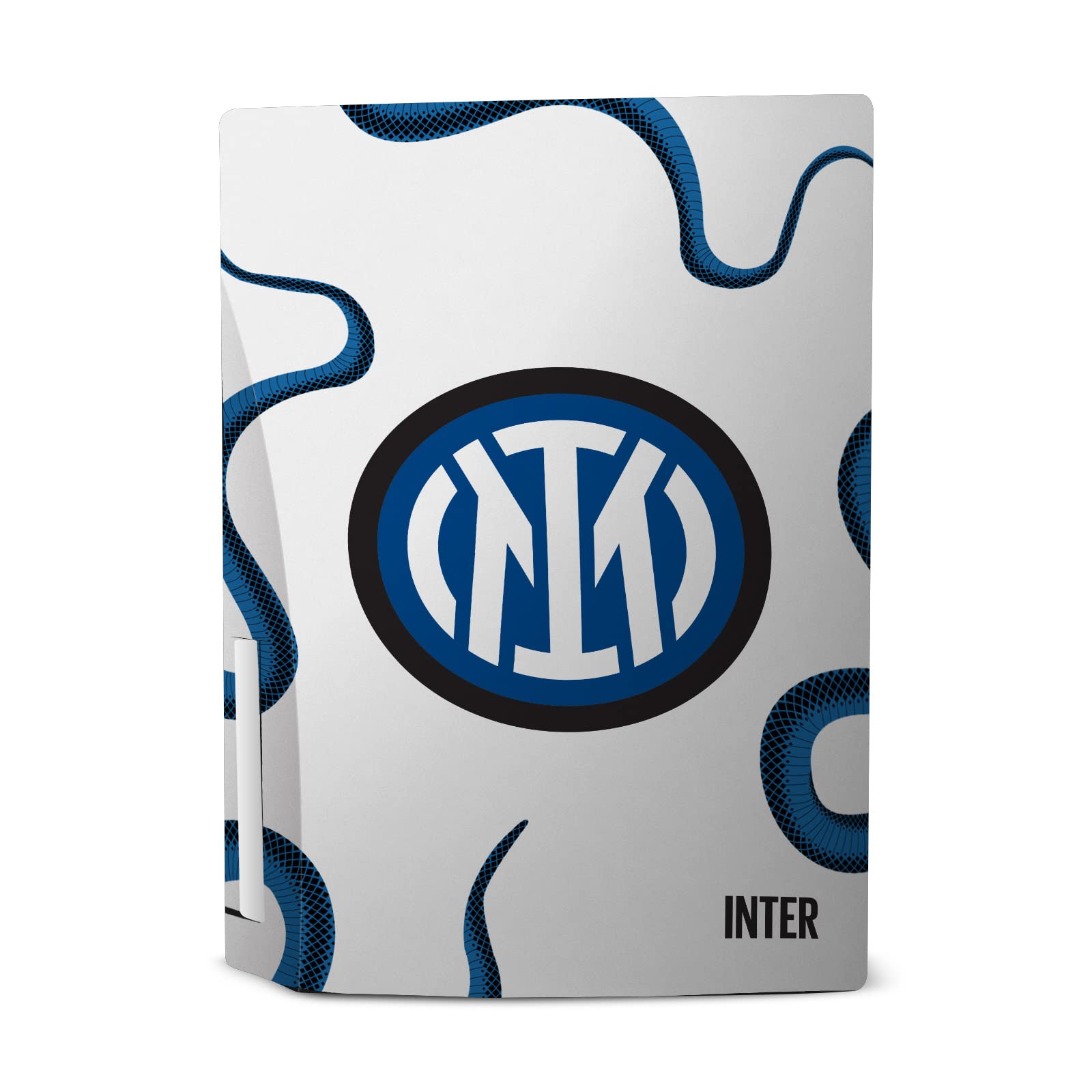Officially Licensed Inter Milan Away 2021/22 Crest Kit Matte Vinyl Faceplate Sticker for PS5 & Controller - Custom Gaming Skin Decal Compatible with Sony PlayStation 5 Disc Console & DualSense - Perfect for Soccer Fans & Gamers