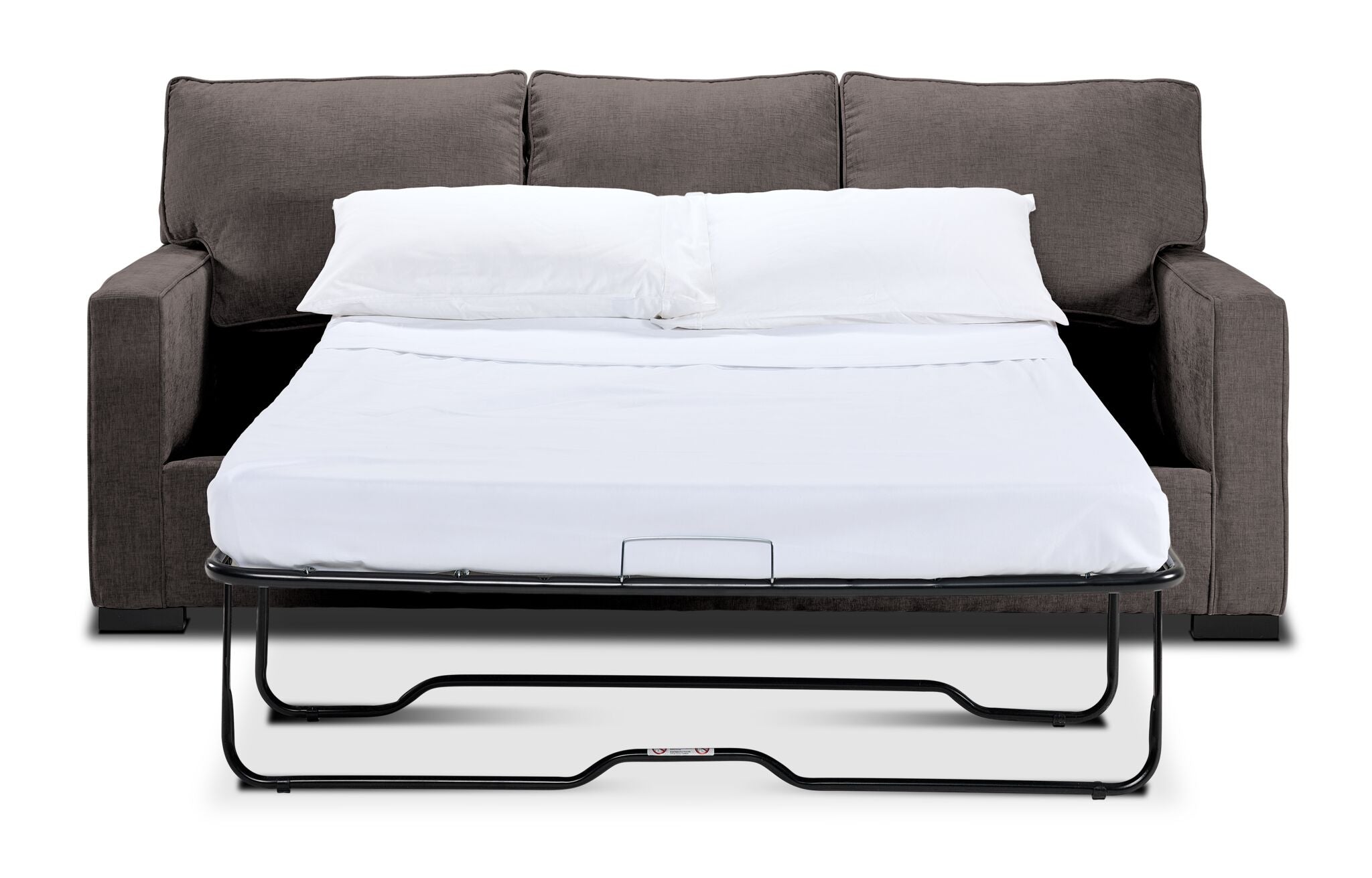 Charlotte Full Sofa Bed in Pewter - Convertible Sleeper for Small Spaces, Guest Rooms & Apartments