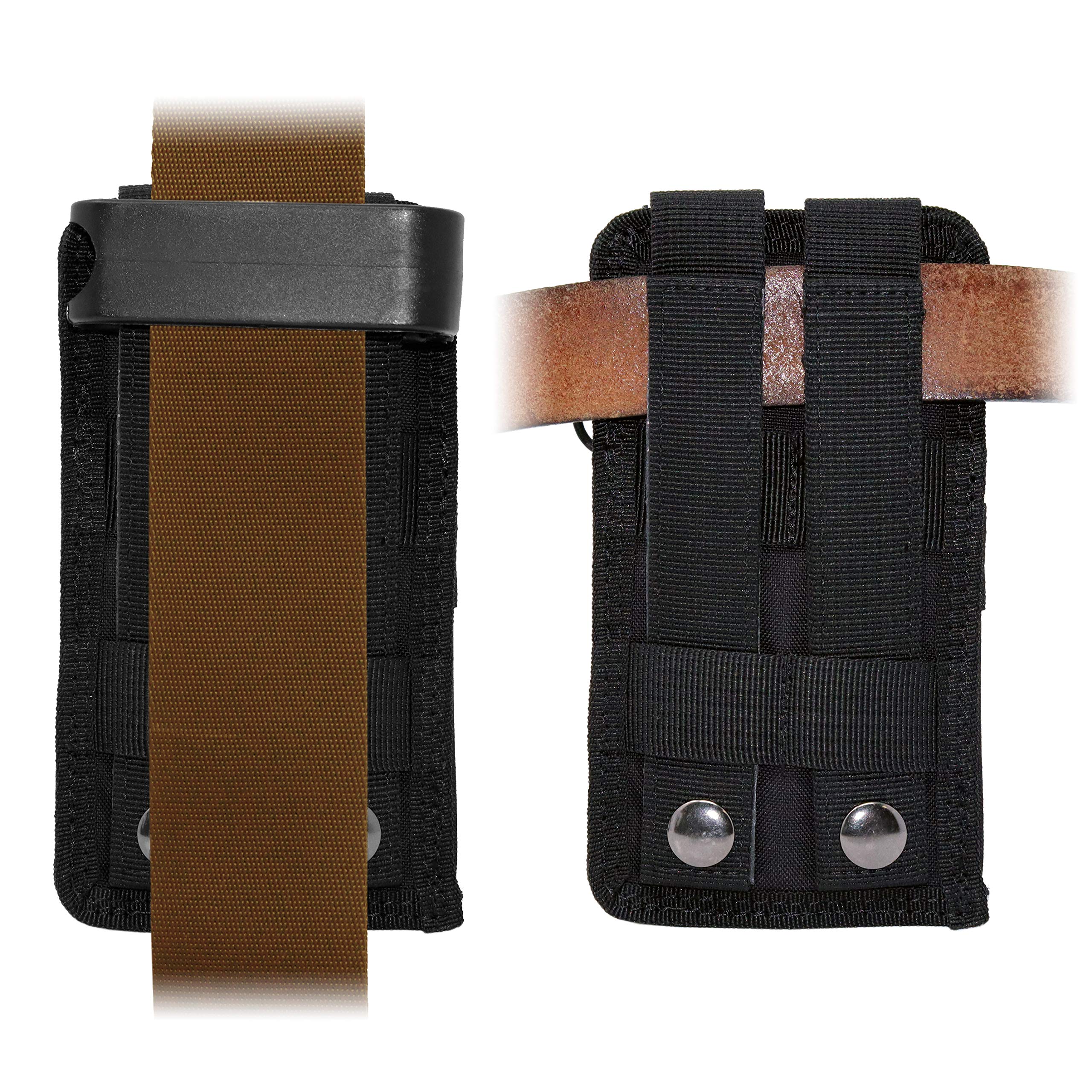 StrapPack Clip-On Pouch for Radio & GPS - Durable Backpack Attachment for Hunting, Hiking, Travel & Emergency Responders | Perfect for Outdoor Adventures, Tactical Gear & Public Safety Equipment