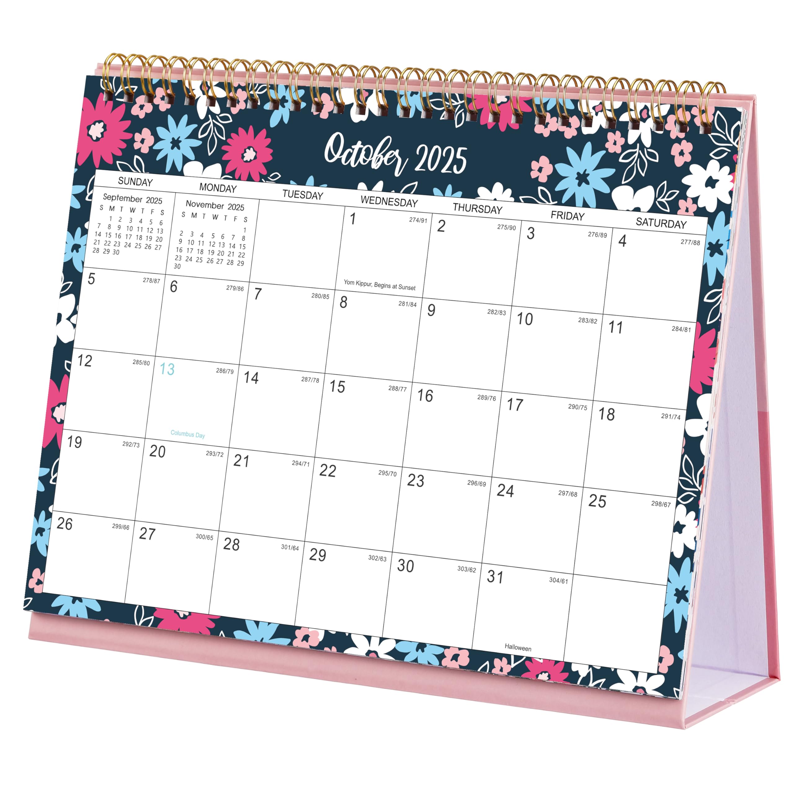 2025-2026 18-Month Standing Desk Calendar | July 2025 - December 2026 Flip Planner | 10