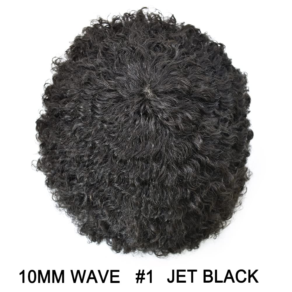 Afro Toupee for Black Men - 8