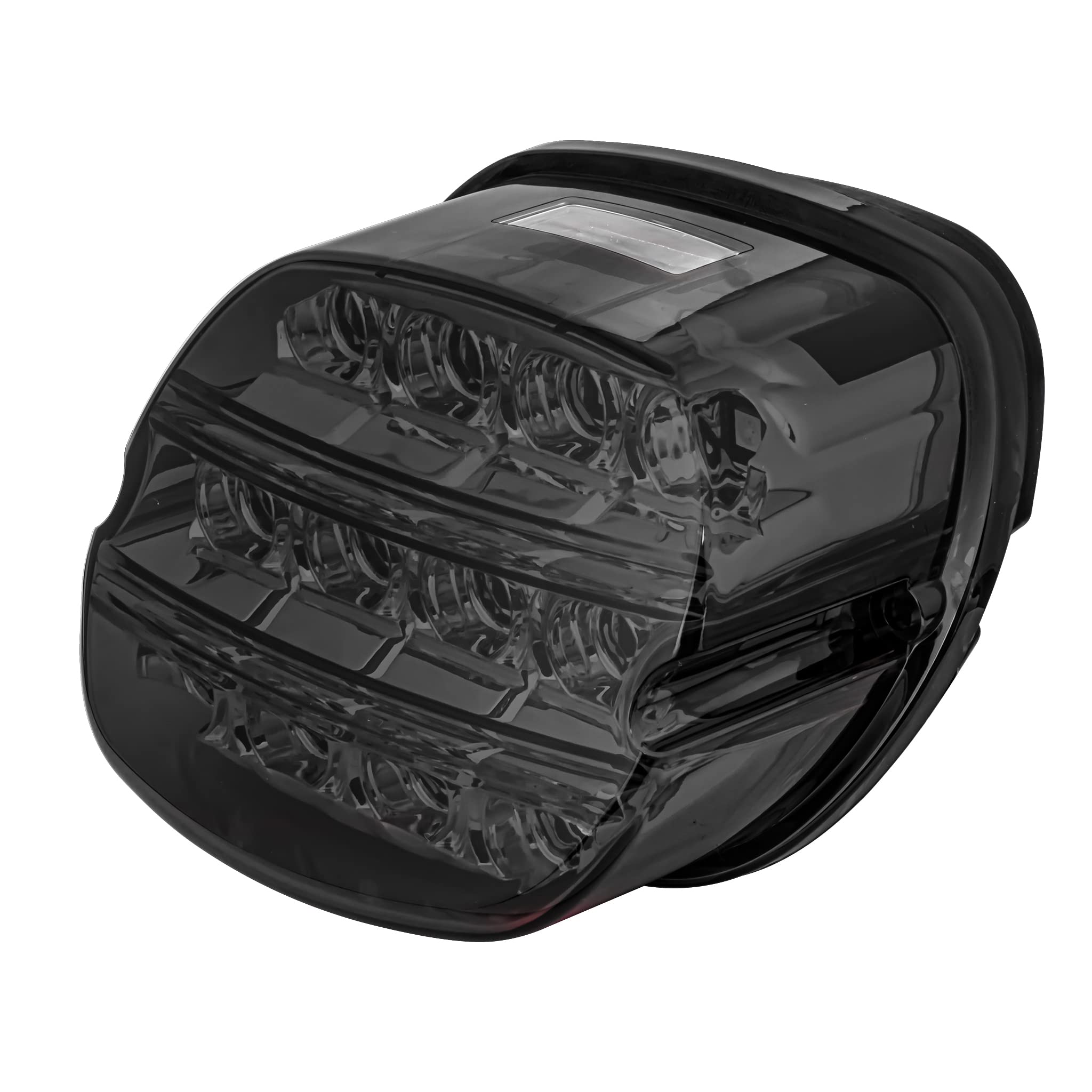 Eagle Lights Rear Layback LED Taillamp Replacement for Harley Davidson - Smoked Lens | High Visibility Brake Light for Night Riding & Safety
