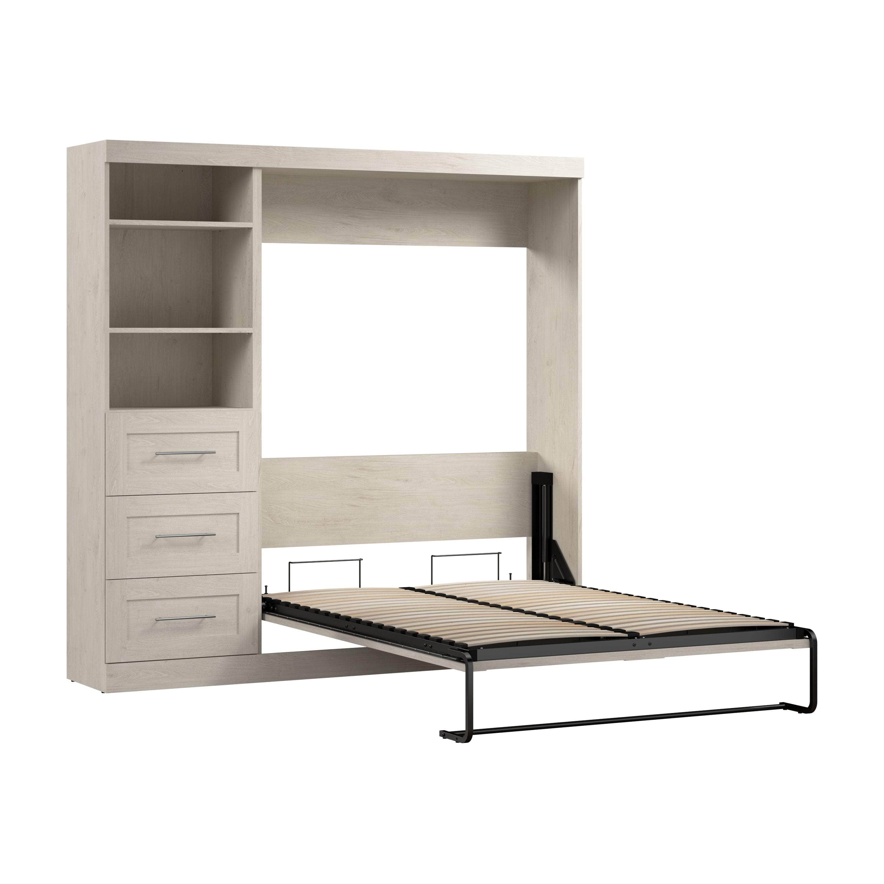 Pur Full Murphy Wall Bed with Storage Drawers - 84