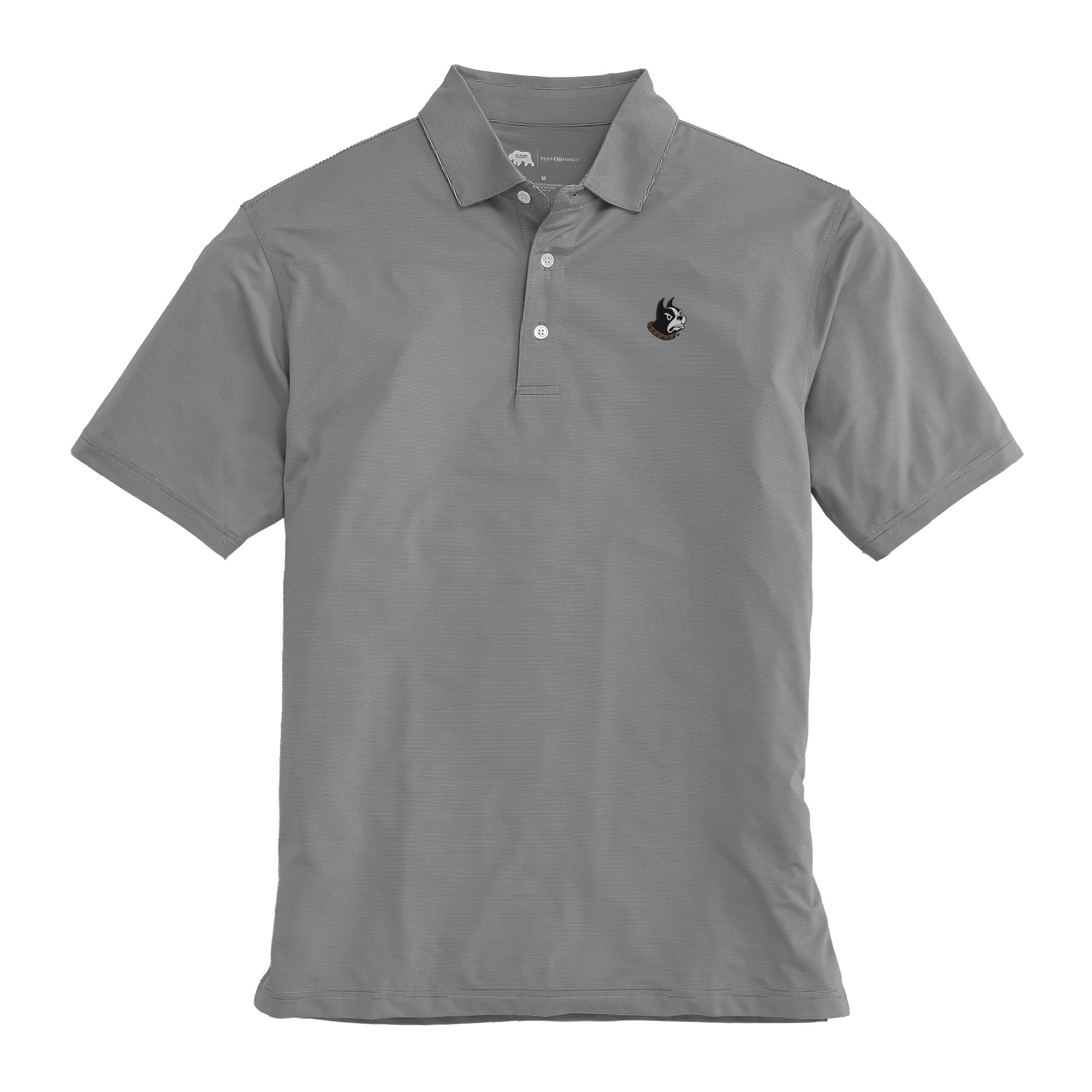 Wofford Men's Hairline Stripe Performance Polo Shirt - Moisture Wicking Golf & Tennis Polo for Active Lifestyle