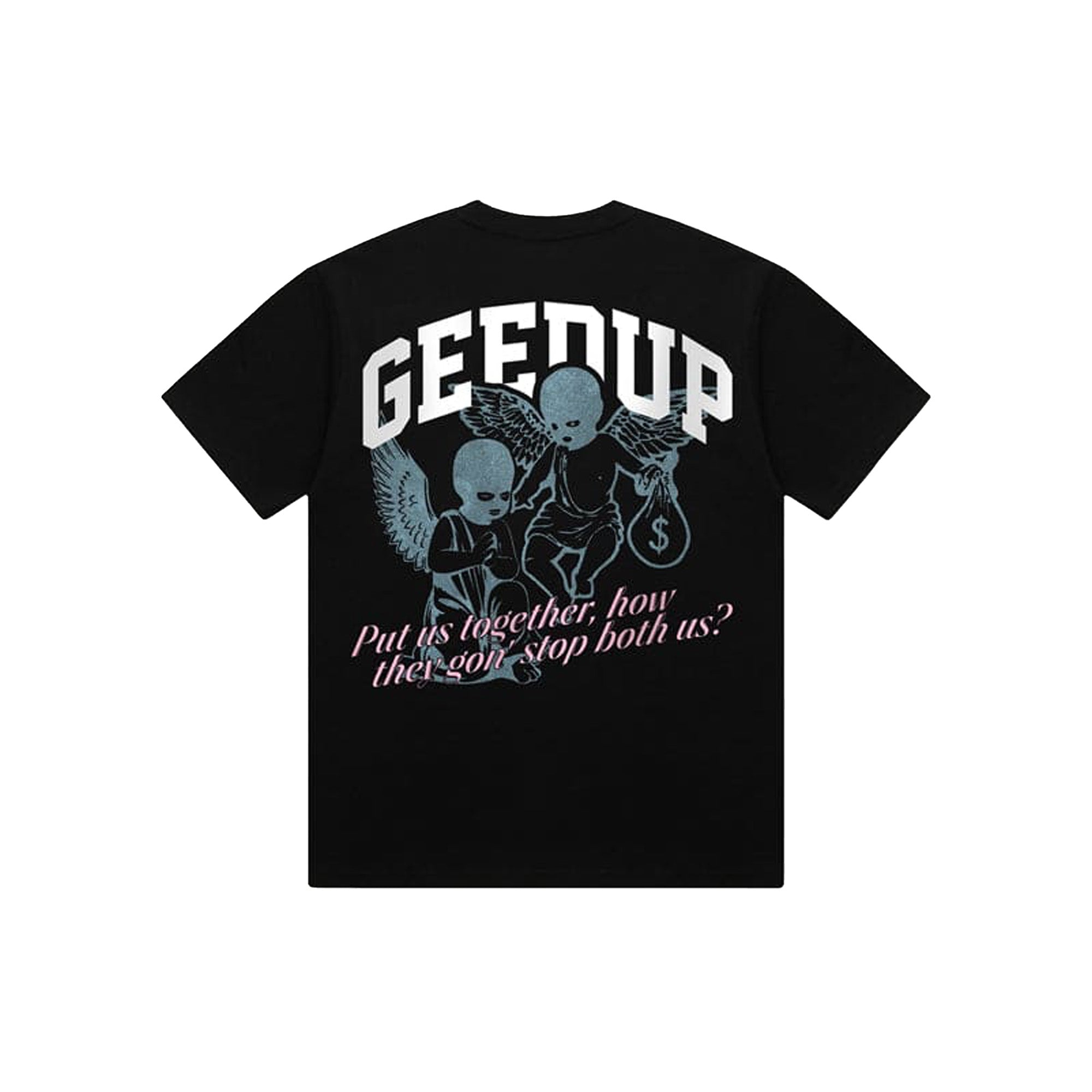 Geedup Cherubs Graphic T-Shirt for Men & Women - Black, Blue, Pink Options - Casual Streetwear & Everyday Comfort