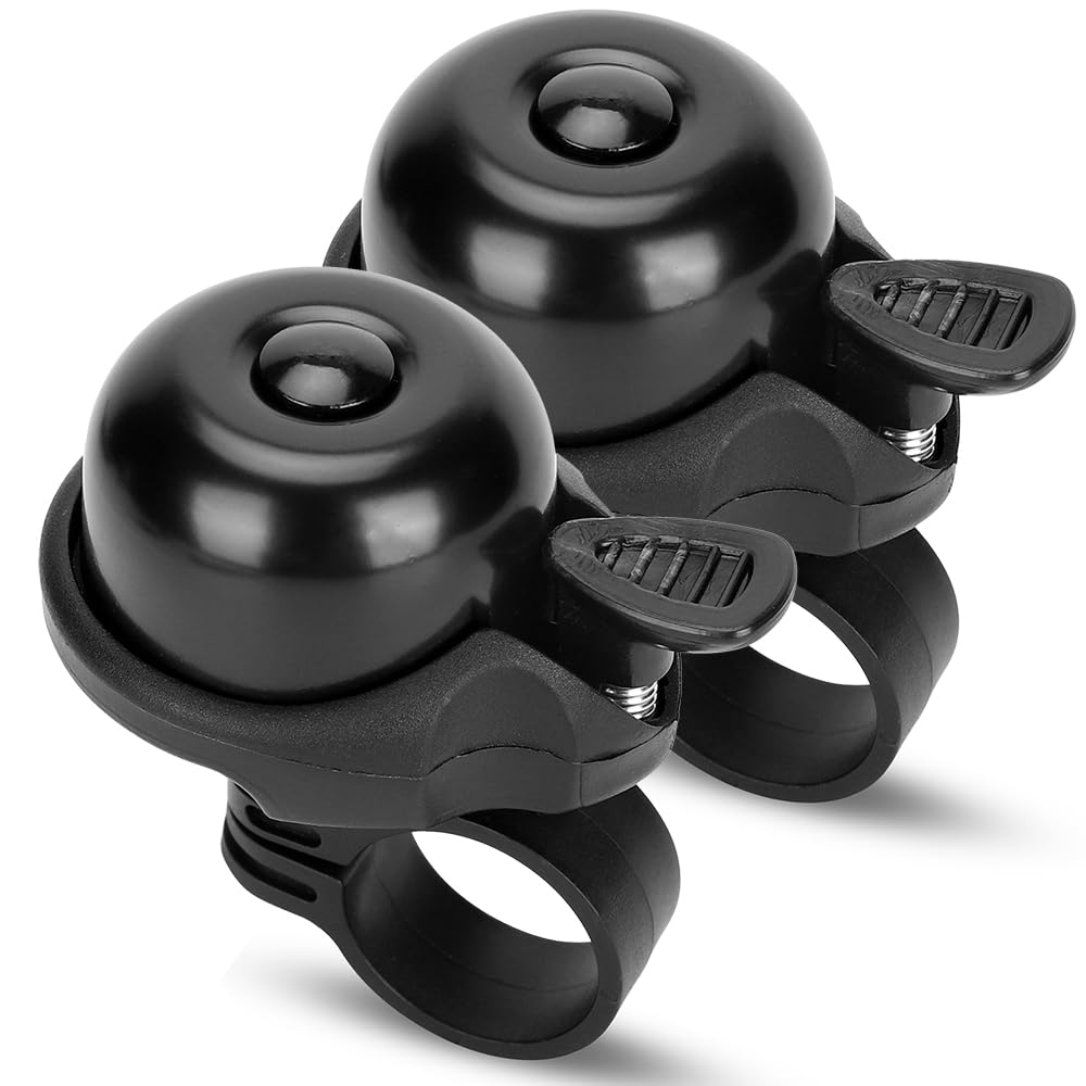 **120dB Loud Bike Bell for Adults & Kids - Classic Mini Bicycle Bell with Crisp Clear Sound for MTB, BMX, City Bike & Scooter - Durable Bike Accessories for Safety & Fun Riding**