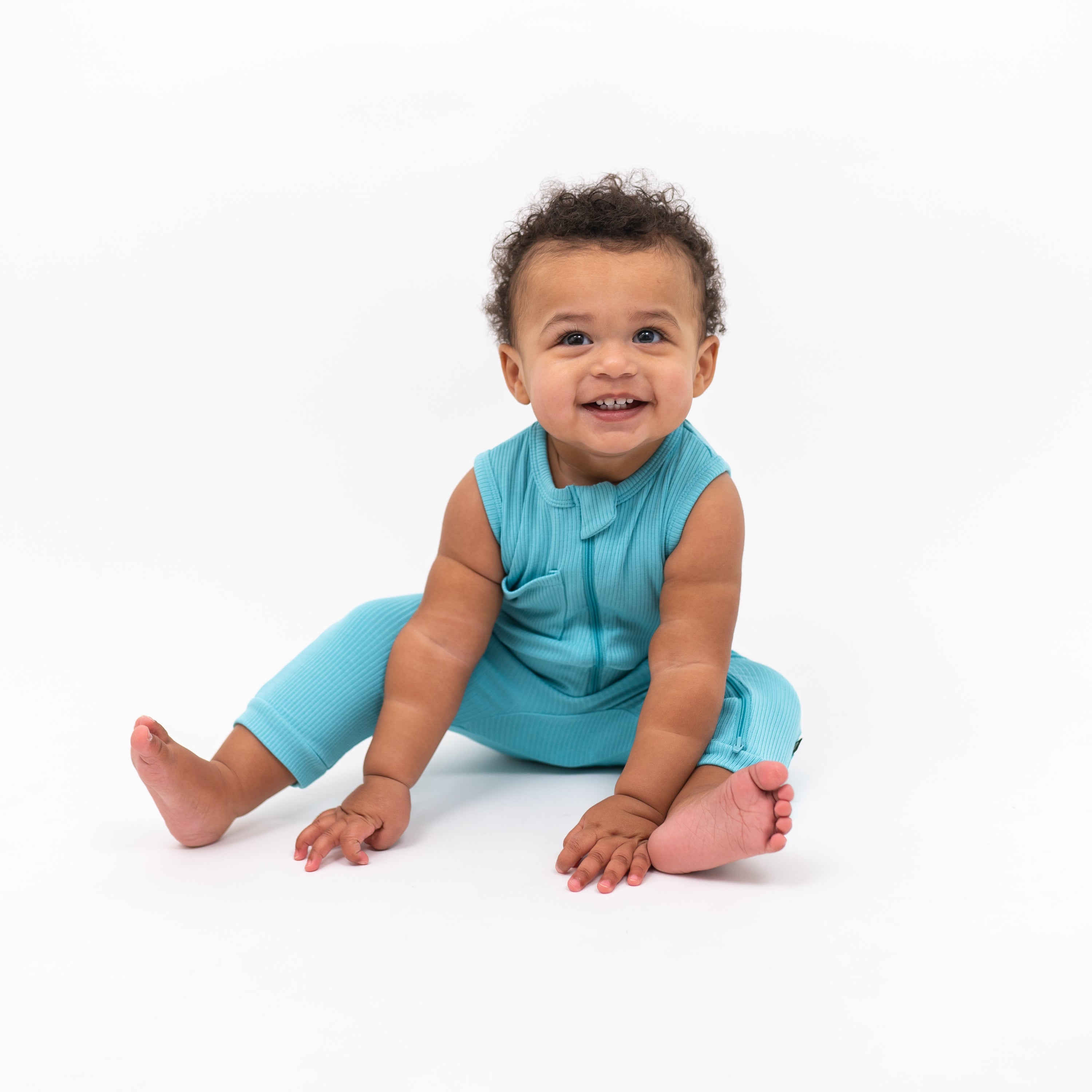 Makai Ribbed Zippered Sleeveless Romper Jumpsuit for Women - Summer Beachwear, Casual Outfits & Vacation Essentials