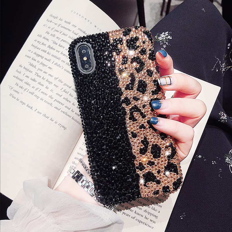 Custom Zebra Print Bling Crystal Phone Case - Hard/Soft Full Protection Cover with Sparkly Glitter for iPhone & Samsung (Perfect for Parties, Gifts & Everyday Glam)