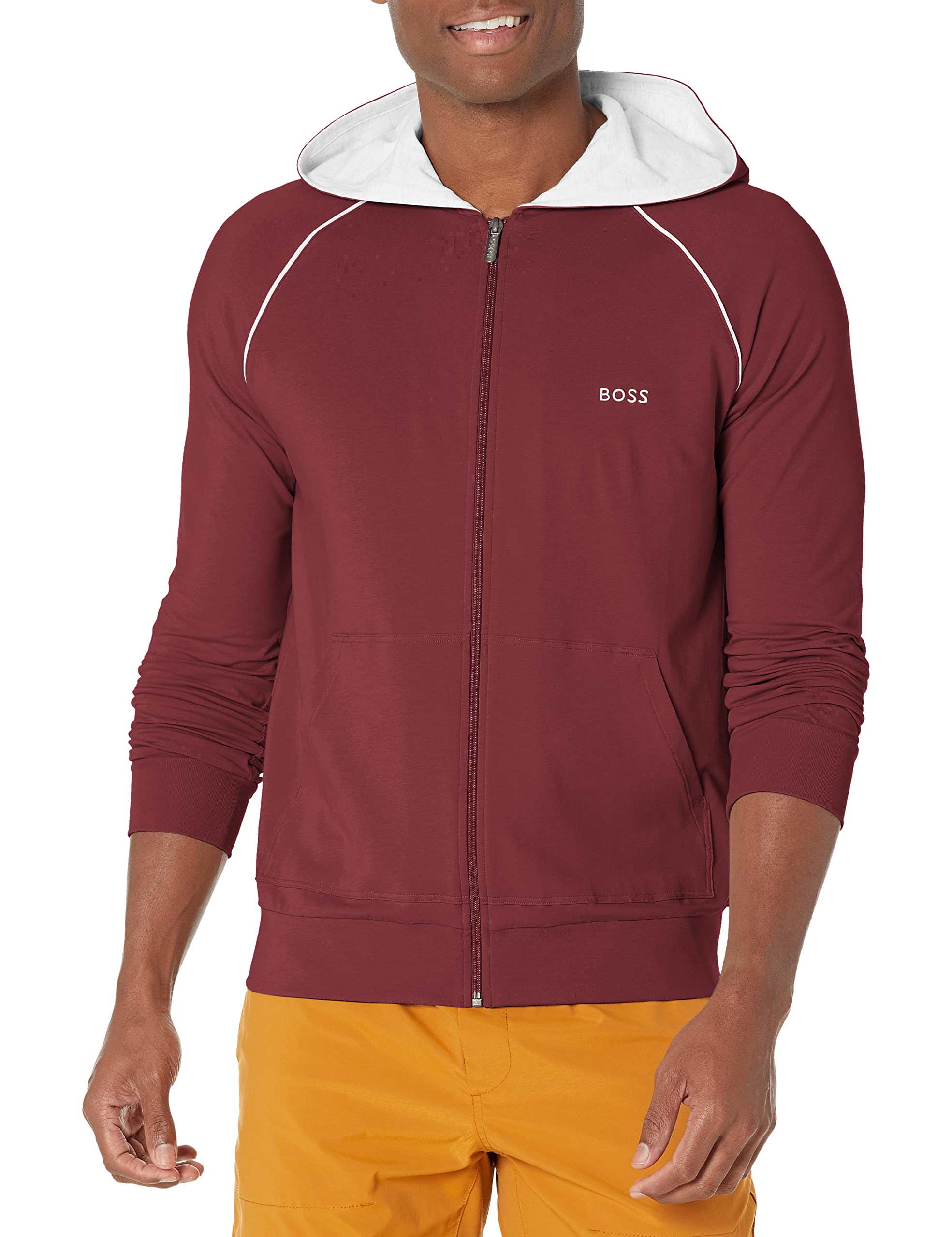 BOSS Men's Mix & Match Zip-Up Hoodie - Lightweight Fleece Jacket for Casual Wear, Gym & Outdoor Activities
