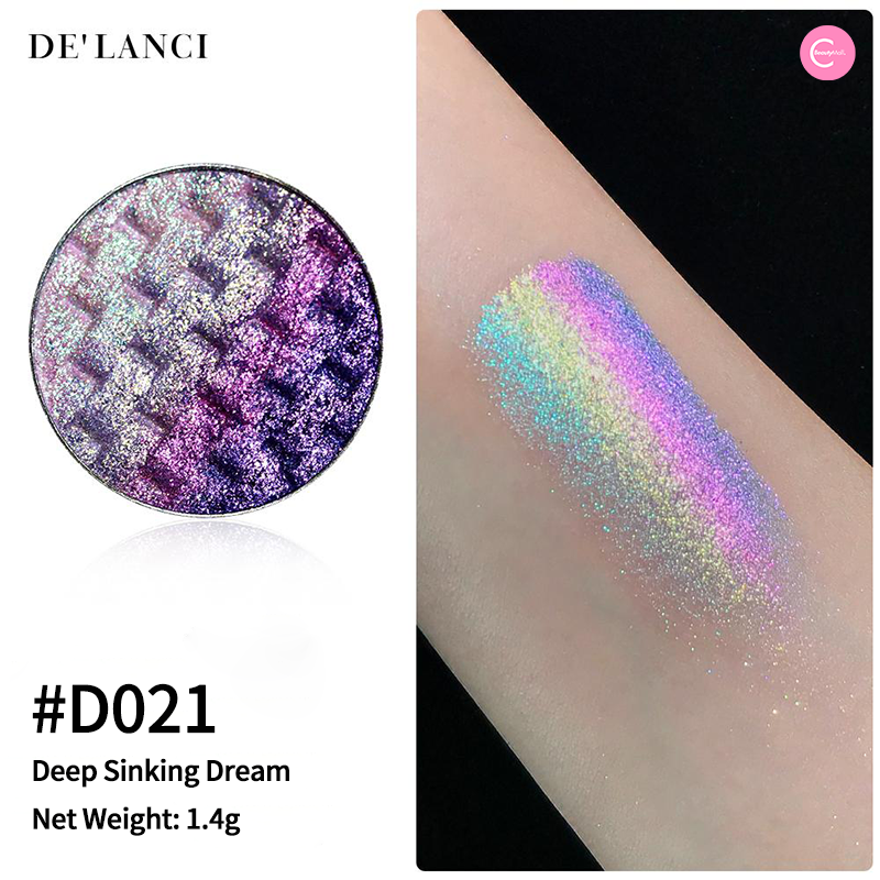 DE'LANCI Dream Player DIY 4 Color Gradient Eyeshadow Palette - Purple Blend for Smokey & Natural Eye Makeup | Perfect for Party, Wedding & Daily Wear