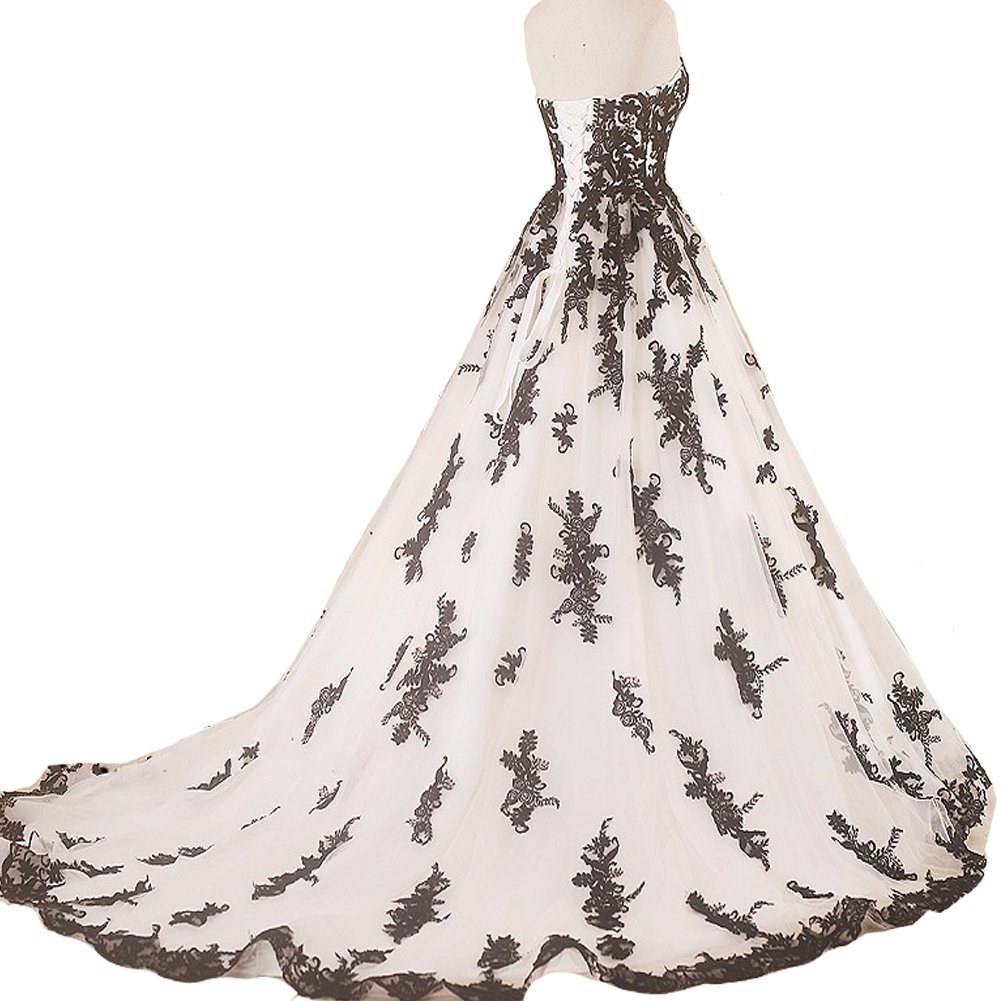 Kivary Vintage Gothic Black Lace Ball Gown - Elegant Long Prom Dress & Wedding Gown for Formal Events, Evening Parties & Special Occasions