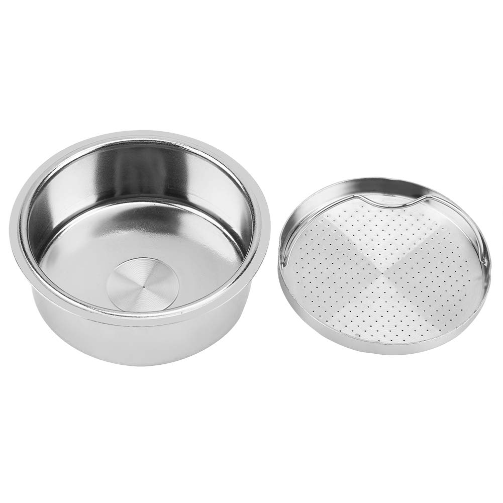 Premium Demeras Stainless Steel Coffee Filter Basket - Durable & Portable for Espresso Machines - Perfect for Home Brewing, Camping, and Office Use