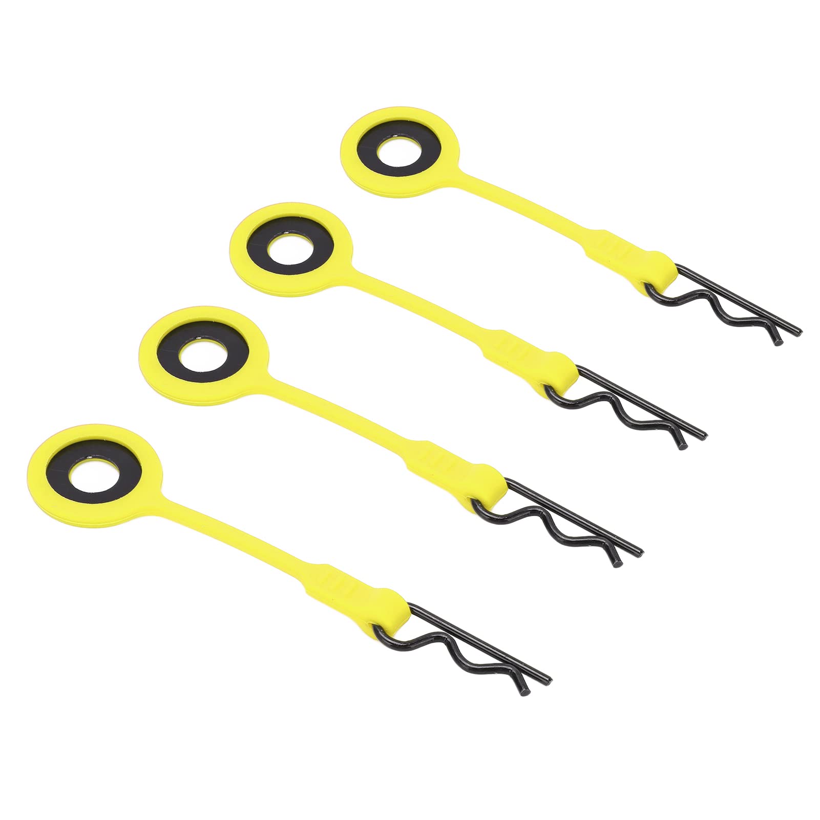 Dilwe 4PCS Universal RC Car Shell Body Fixed Clips - Upgrade Parts for 1/10 Scale Model Cars (Yellow) | Durable Replacement for RC Car Body Shells | Perfect for Off-Road Racing and RC Car Maintenance