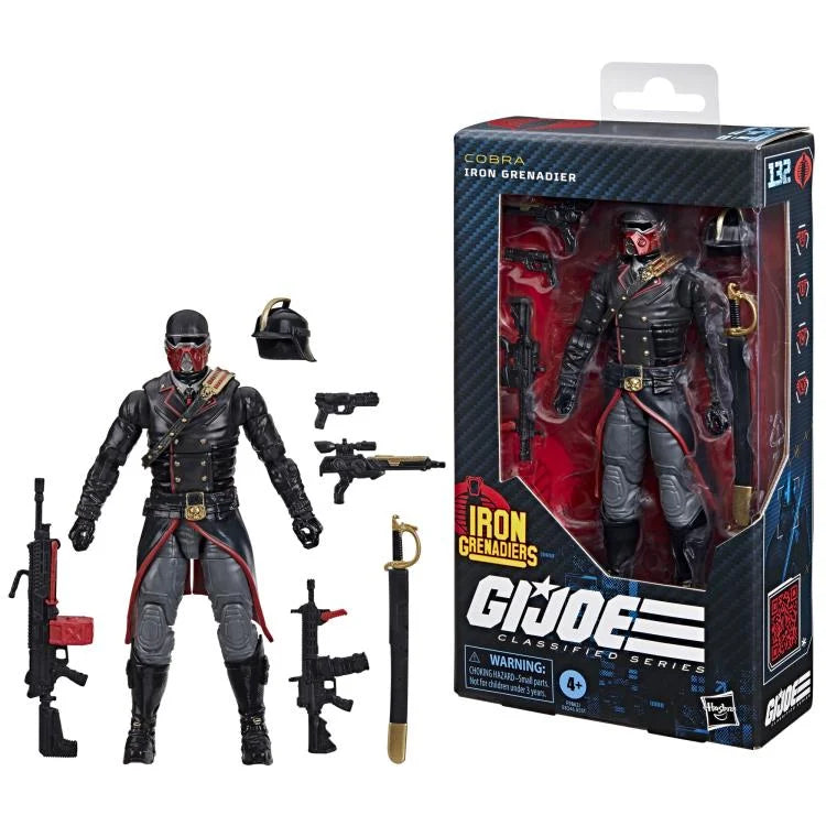 G.I. Joe: Classified Series Cobra Iron Grenadier Action Figure - 6-Inch Collectible Military Toy for Display & Play | Perfect for Fans, Collectors & Battle Scenes