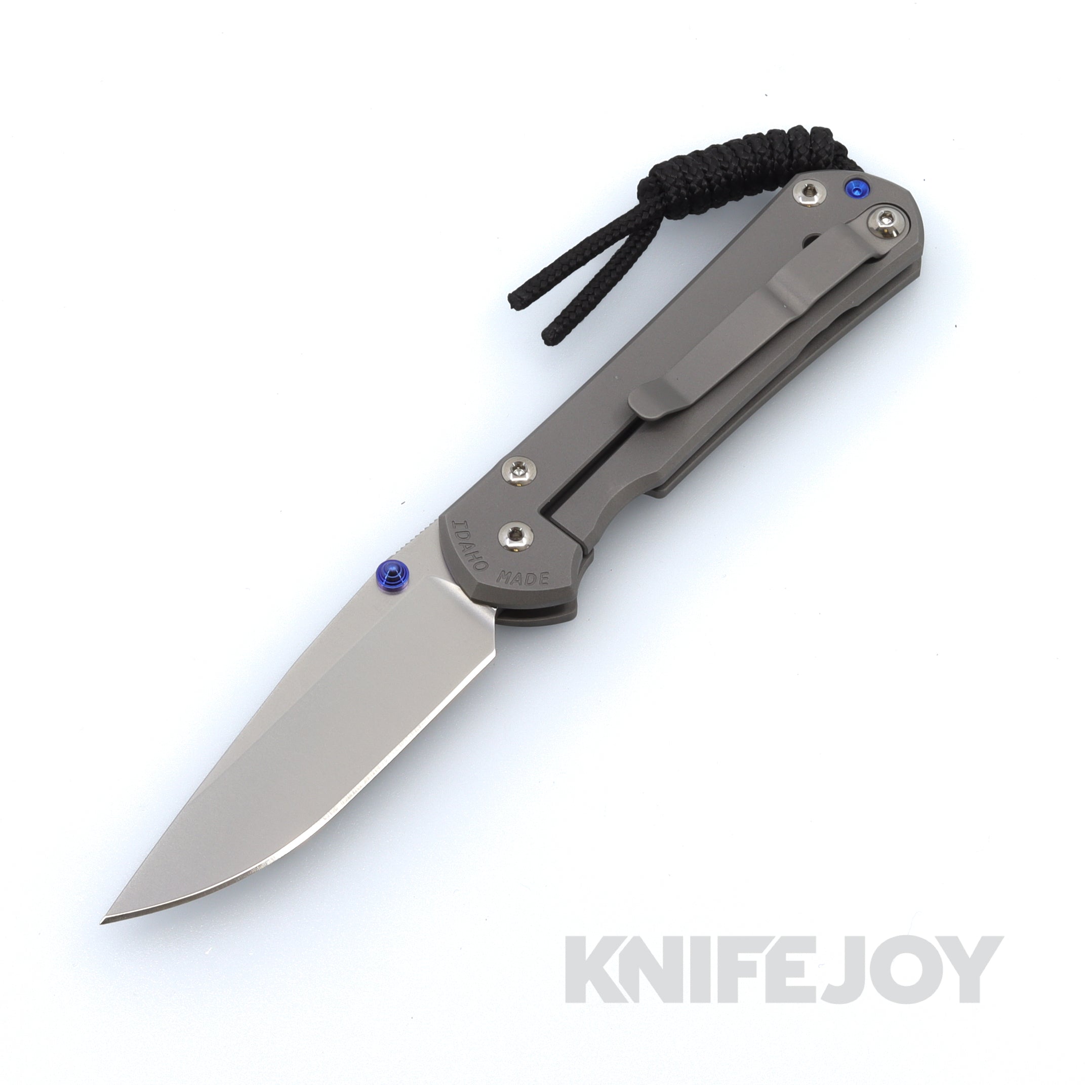 Chris Reeve Knives Small Sebenza 31 Left Hand EDC Folding Pocket Knife - MagnaCut Drop Point Blade & Glass Blasted Titanium Handles - Perfect for Outdoor, Camping, and Everyday Carry