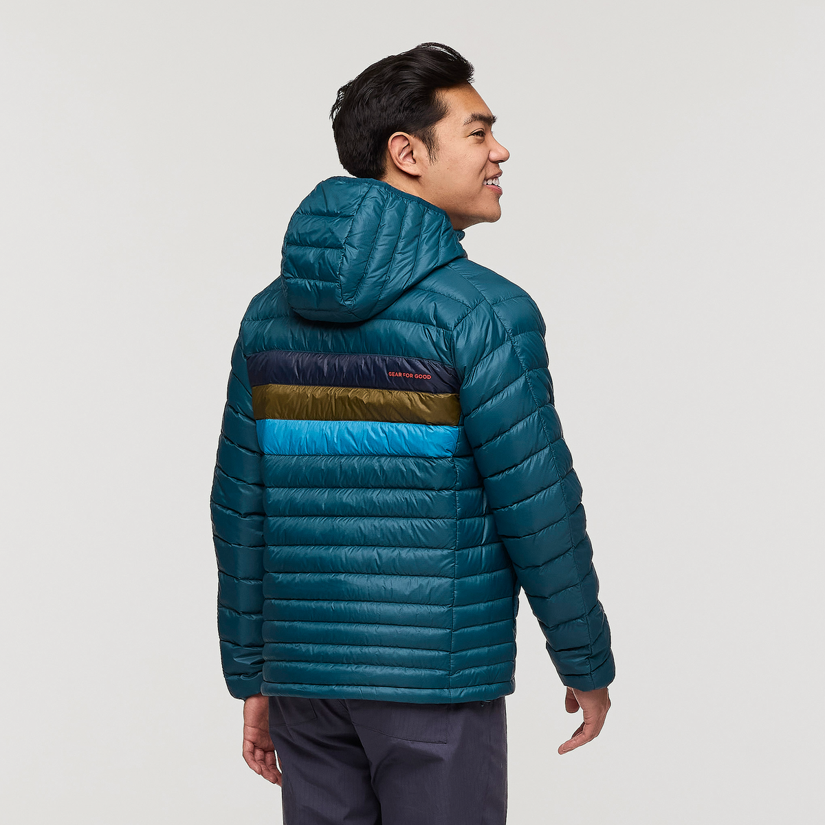 Cotopaxi Fuego Down Hooded Jacket for Men - Lightweight Water-Resistant Winter Coat with Adjustable Hood - Perfect for Hiking, Camping & Outdoor Adventures