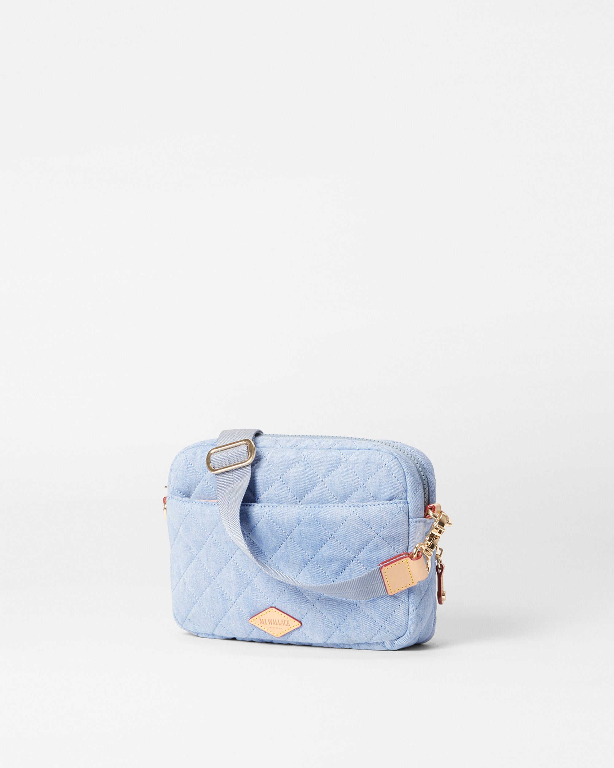 True Light Denim Small Metro Camera Bag - Stylish Crossbody Bag for Women & Men - Perfect for Travel, Photography & Everyday Use