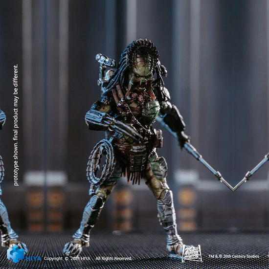 1/18 HIYA 5inch Action Figure - Exquisite Mini Series AVPR Battle Damage Wolf Predator Collectible Toy for Display & Play - Perfect for Movie Fans, Collectors & Gift Giving