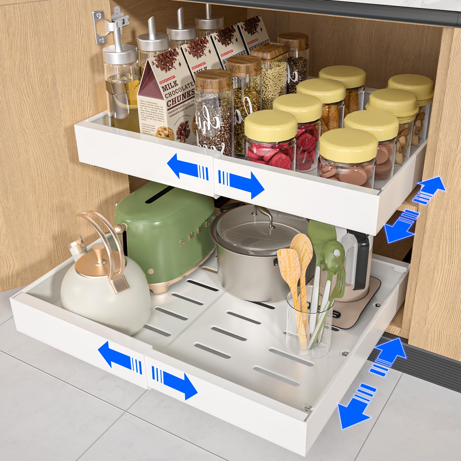 Expandable Pull-Out Cabinet Organizer 12