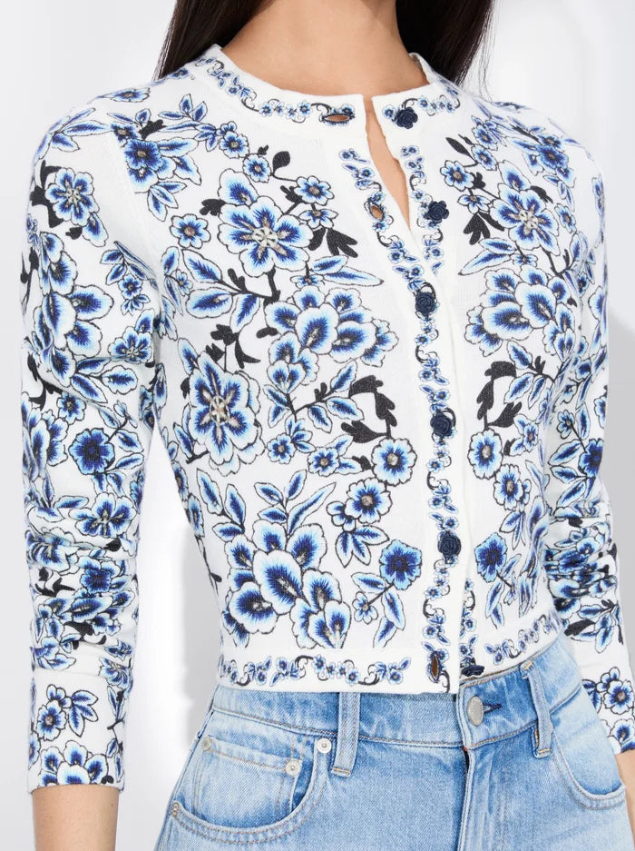 Carson Cardigan - Soft White Multi-Color Knit Sweater for Women | Cozy Fall & Winter Fashion | Perfect for Casual Outfits and Layering